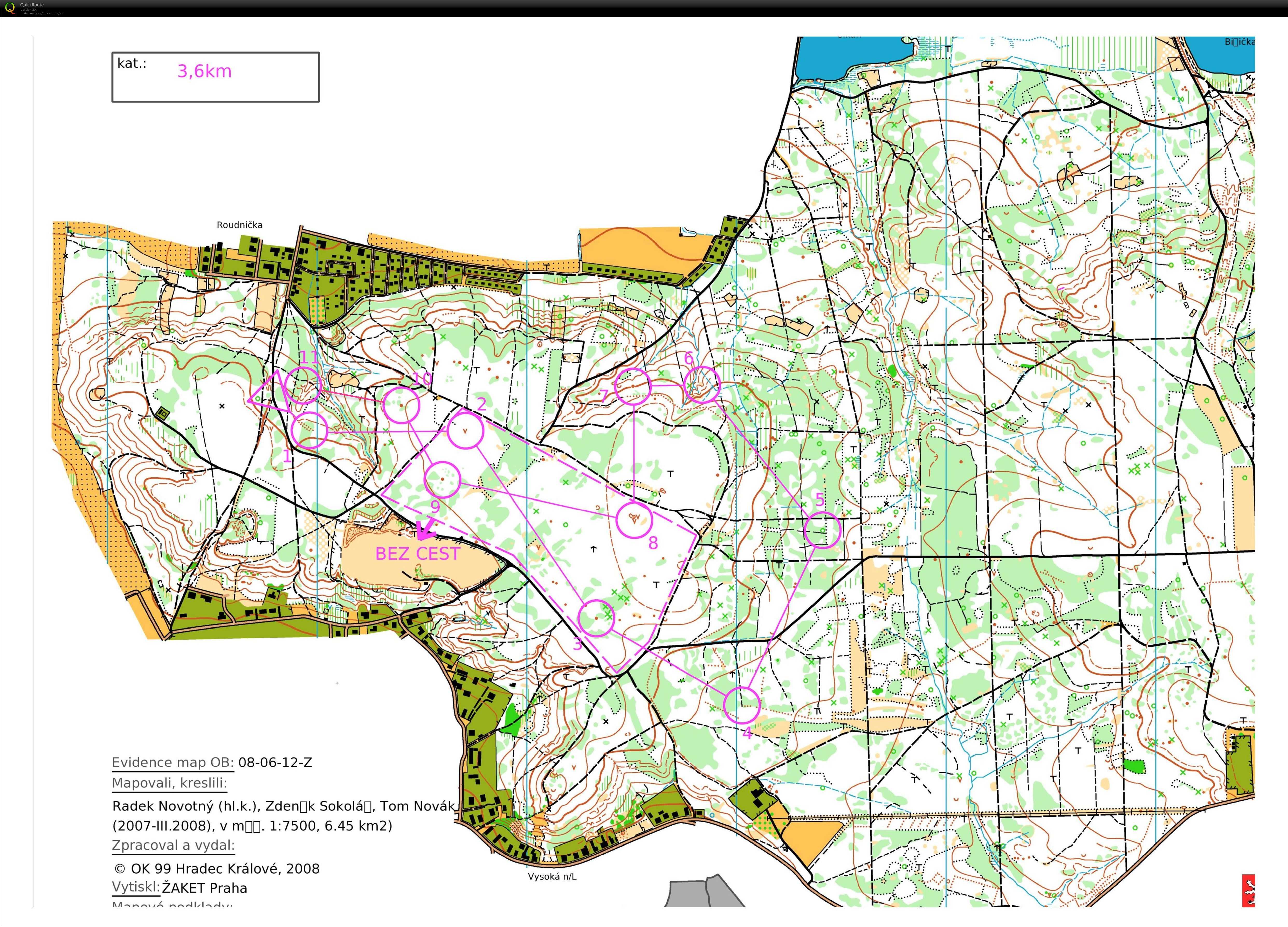 Mapáč Roudnička 2. okruh (14.03.2015)