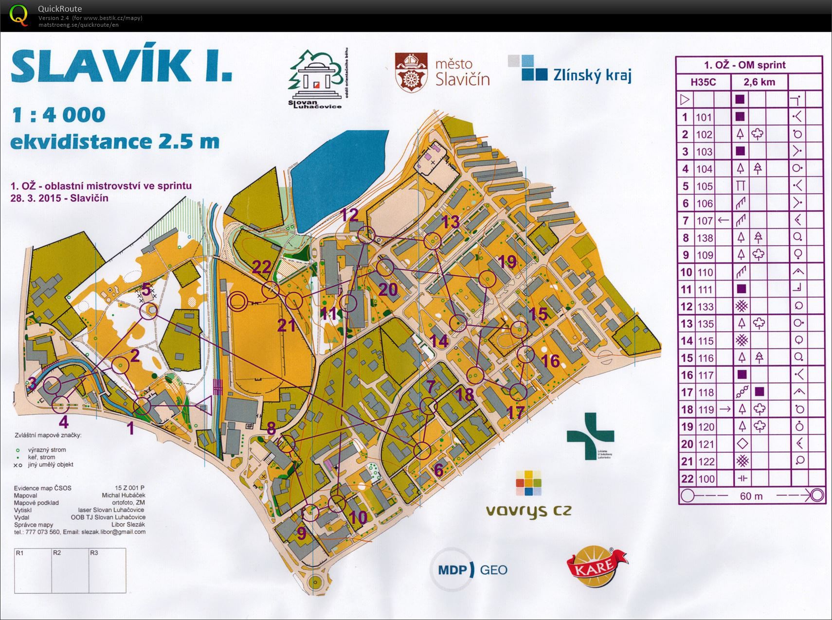 Mistrovství Valašské oblasti - sprint (28.03.2015)