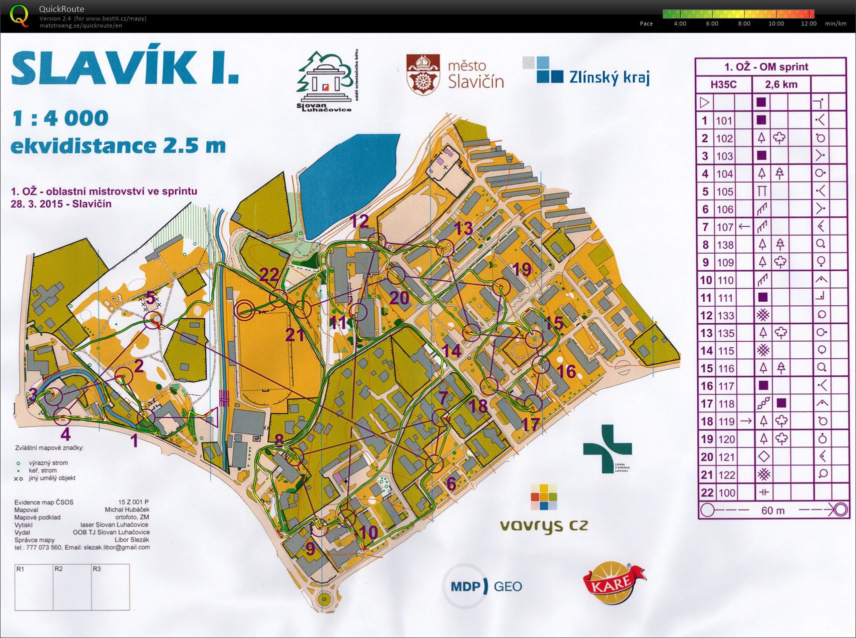 Mistrovství Valašské oblasti - sprint (28.03.2015)