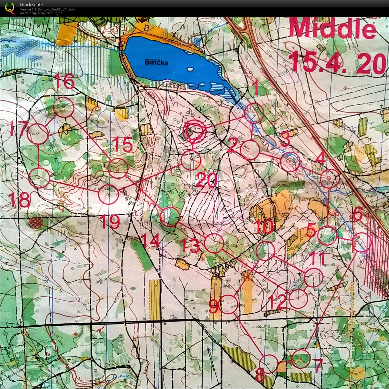1. trénink scm - middle (15.04.2015)