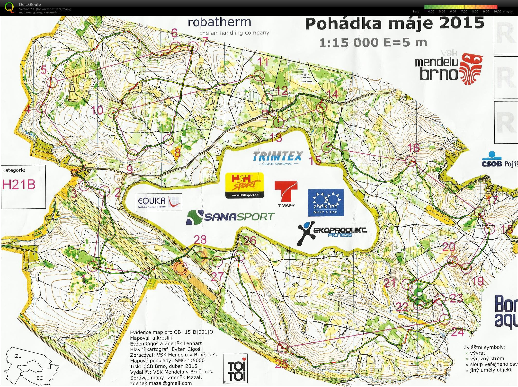 Mistrovství Moravy - klasika (H21B) (18.04.2015)