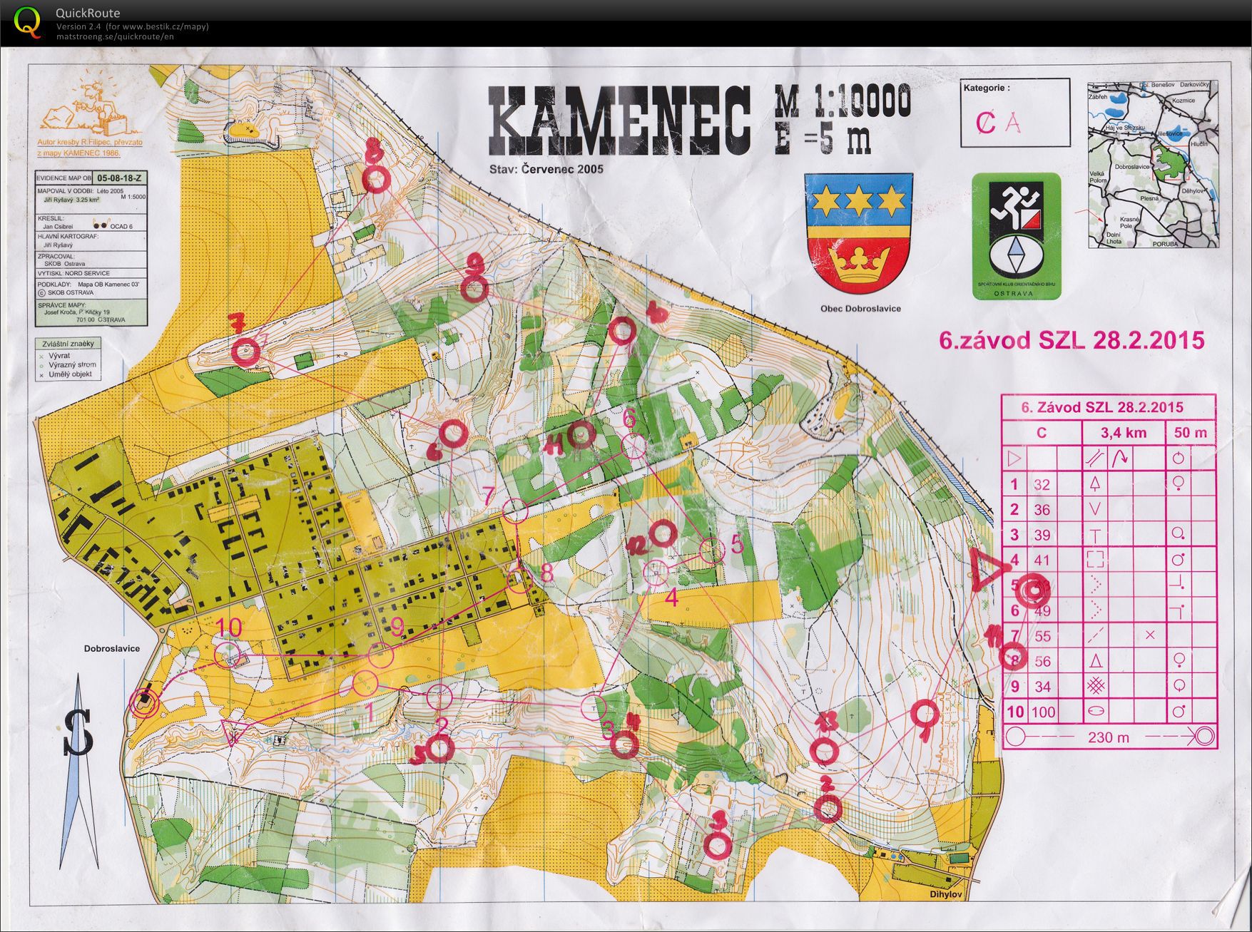 Mapový trénink (06.05.2015)