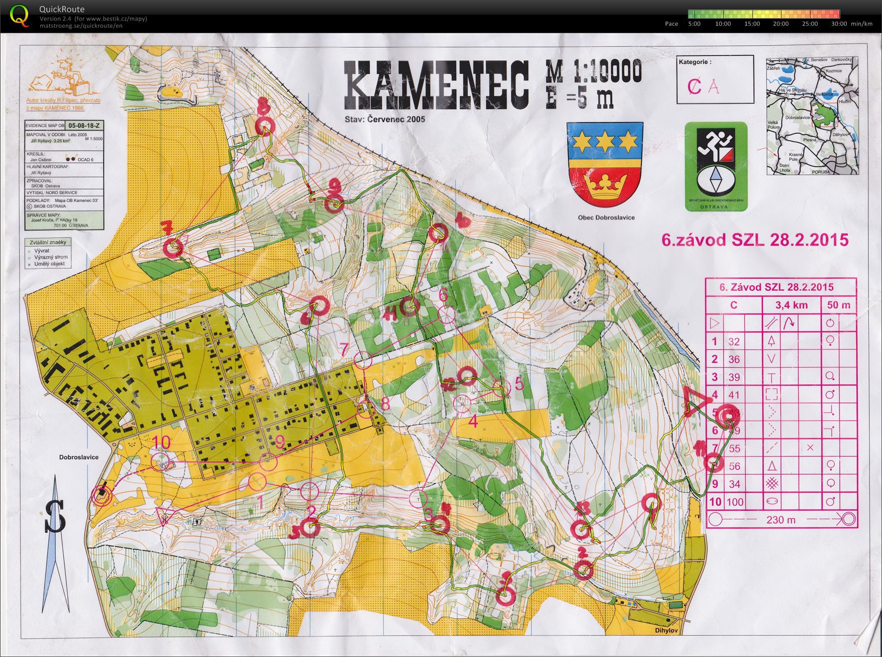 Mapový trénink (06.05.2015)