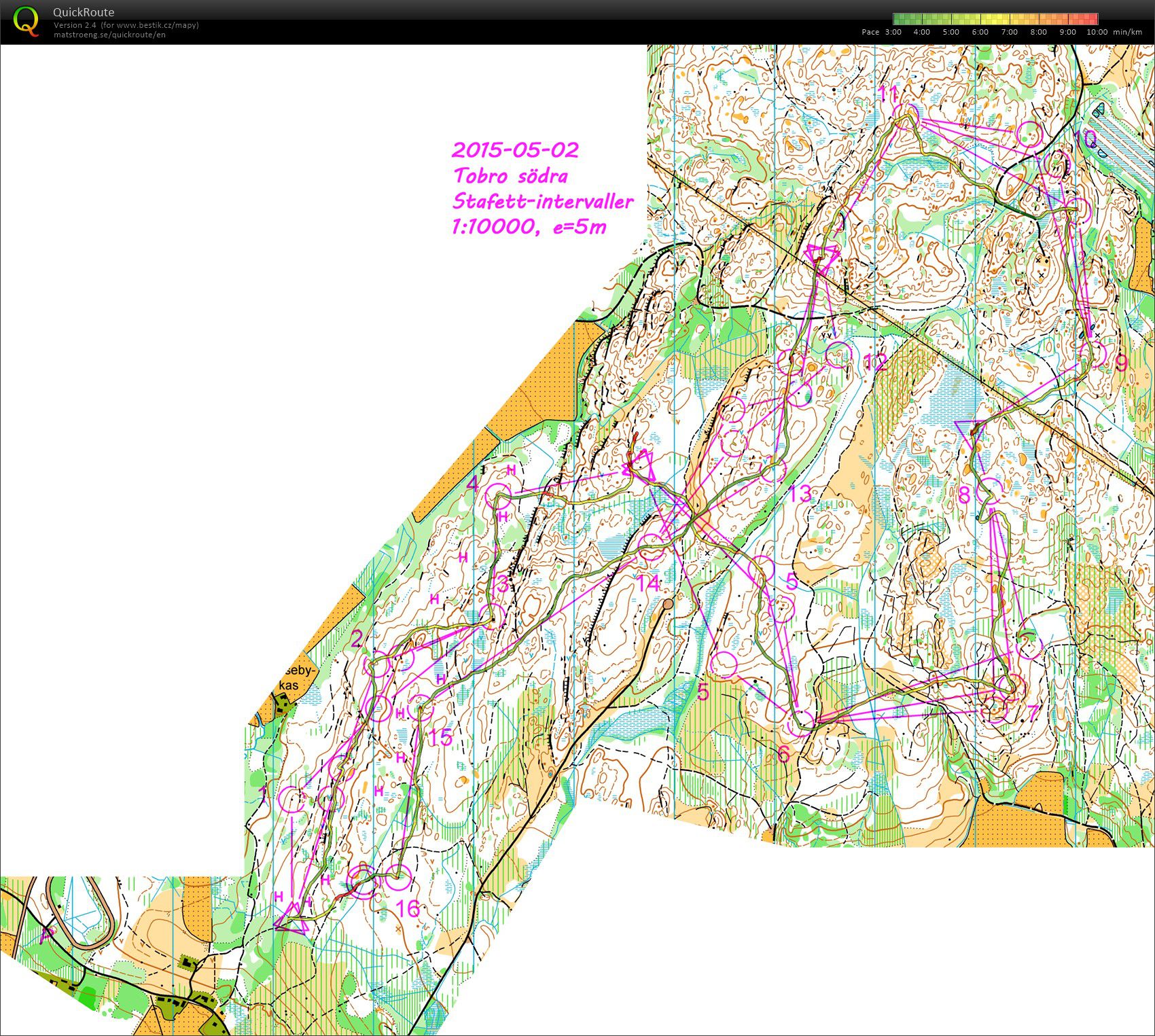 RD - Strömstad - TR2 - štafetové úseky (02.05.2015)