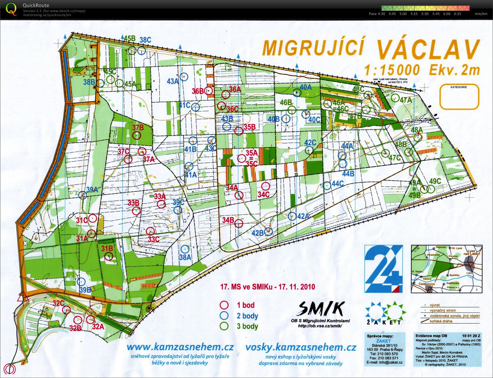 MS v SMIKu (OB s migrujícími kontrolami) (17.11.2010)