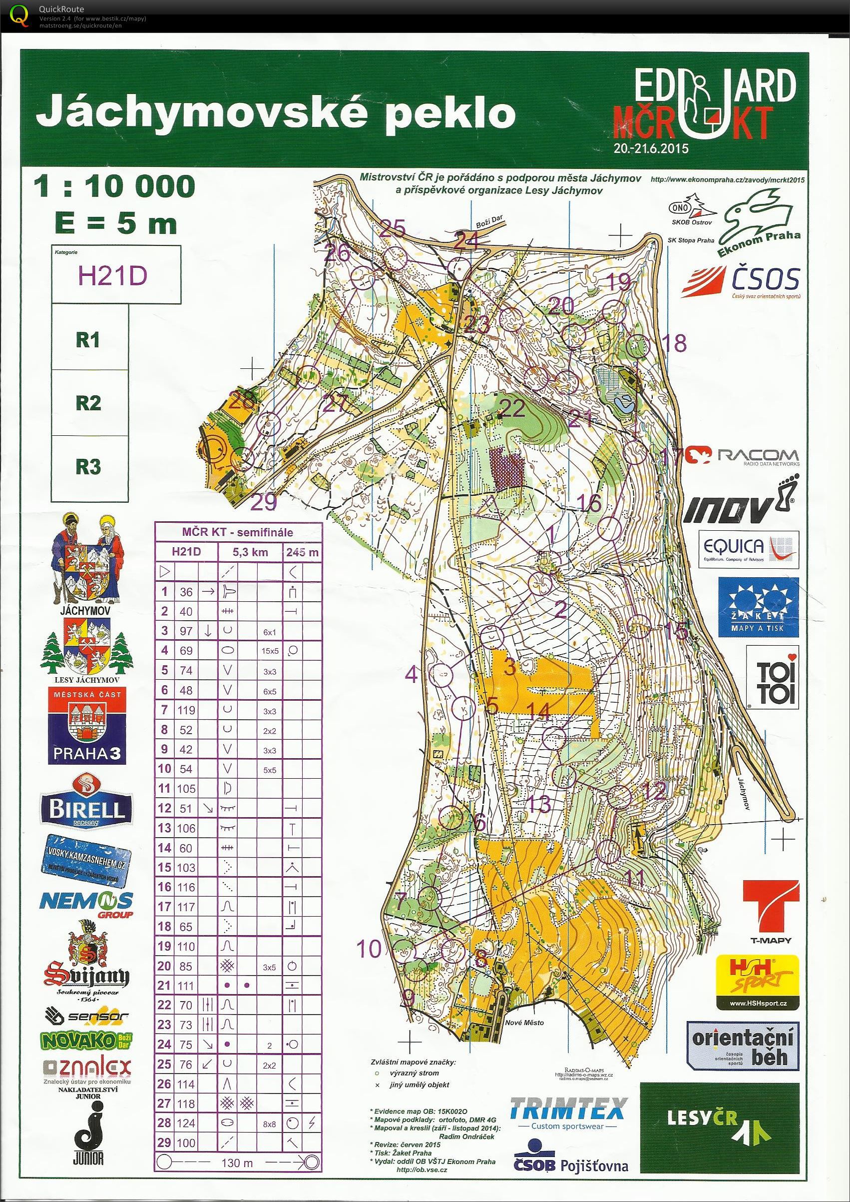 MČR middle - kvalifikace (H21D) (20.06.2015)