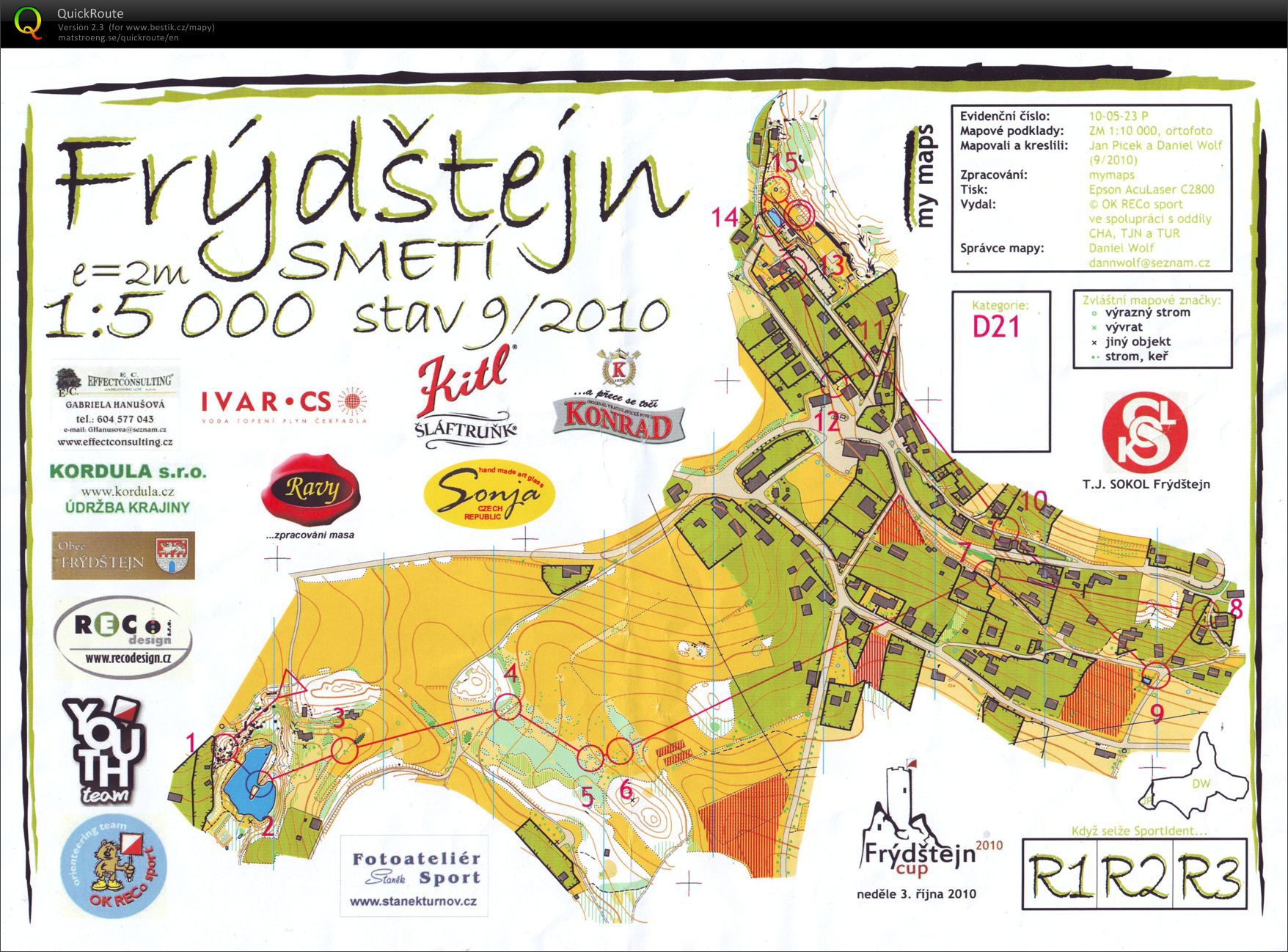 Ještědská oblasť - šprint  (03.10.2010)