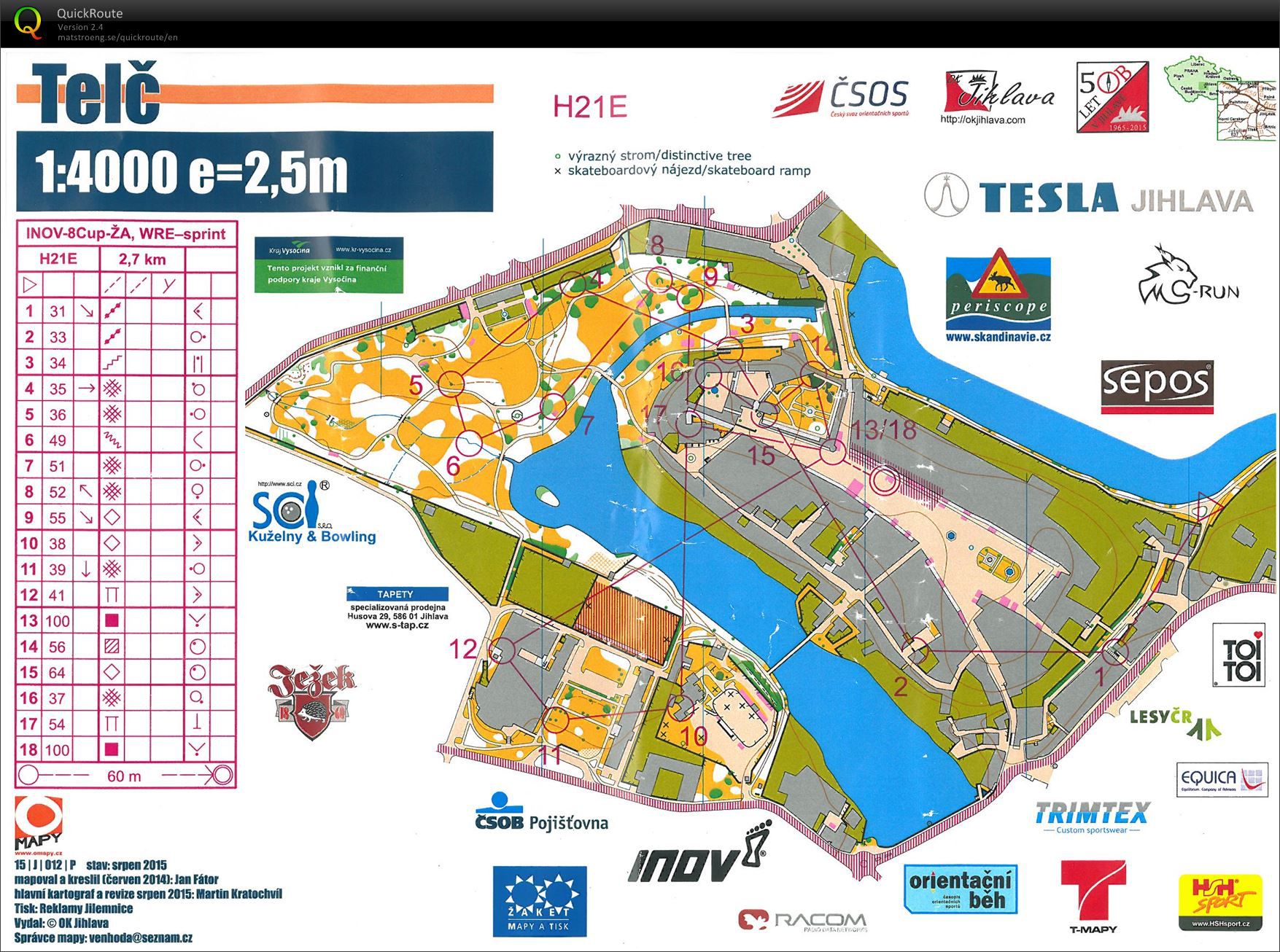 ČP sprint Telč (12.09.2015)