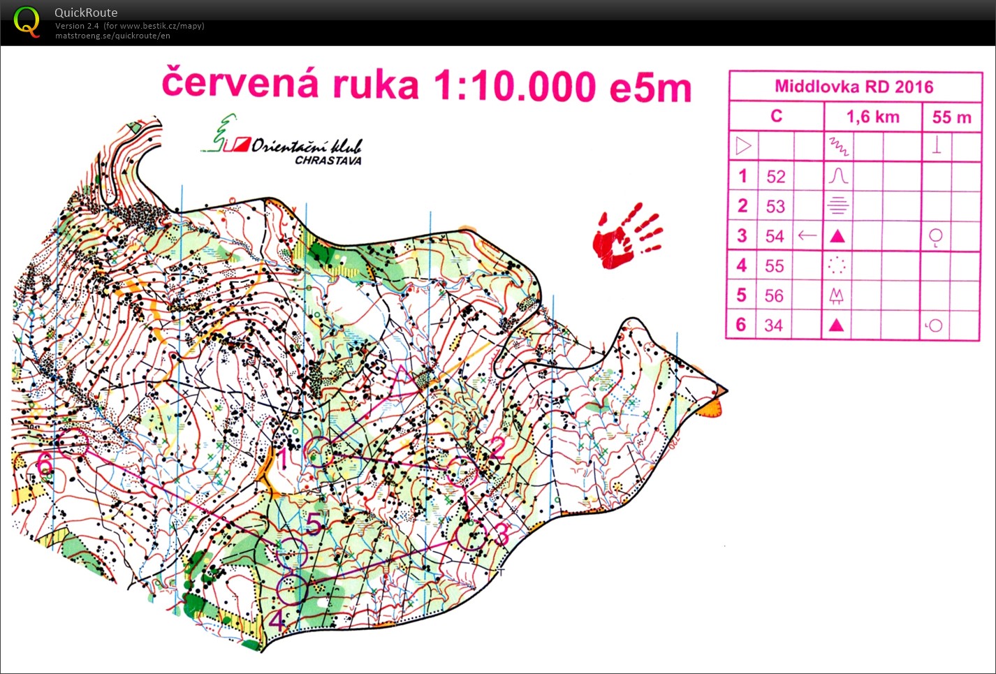 middlovka - Červená ruka - middlové úseky 3/4 (09.04.2016)