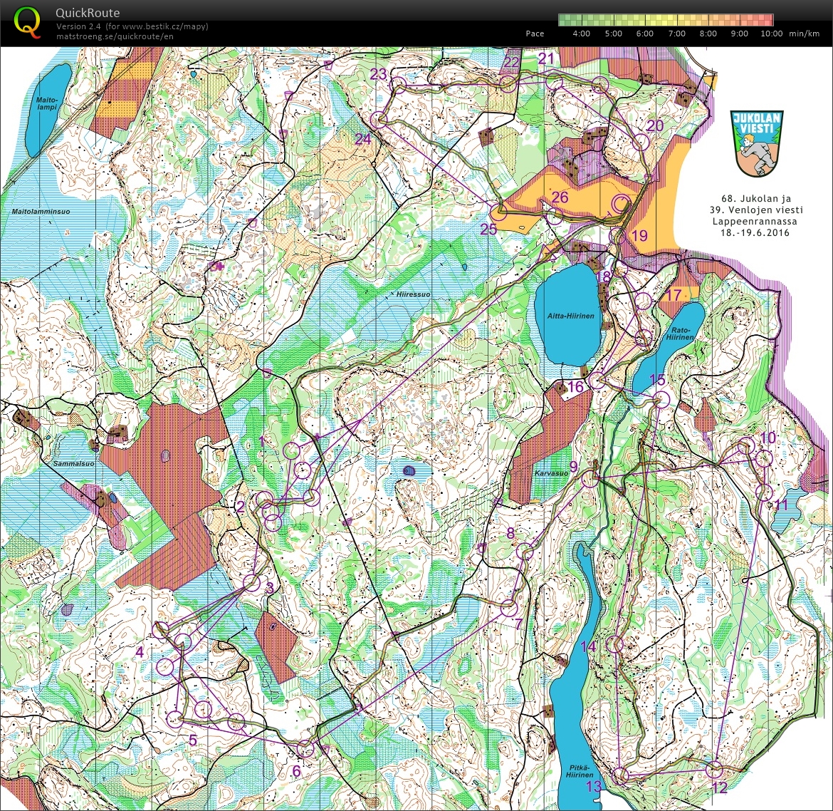 Jukola 2016 leg3 (19.06.2016)