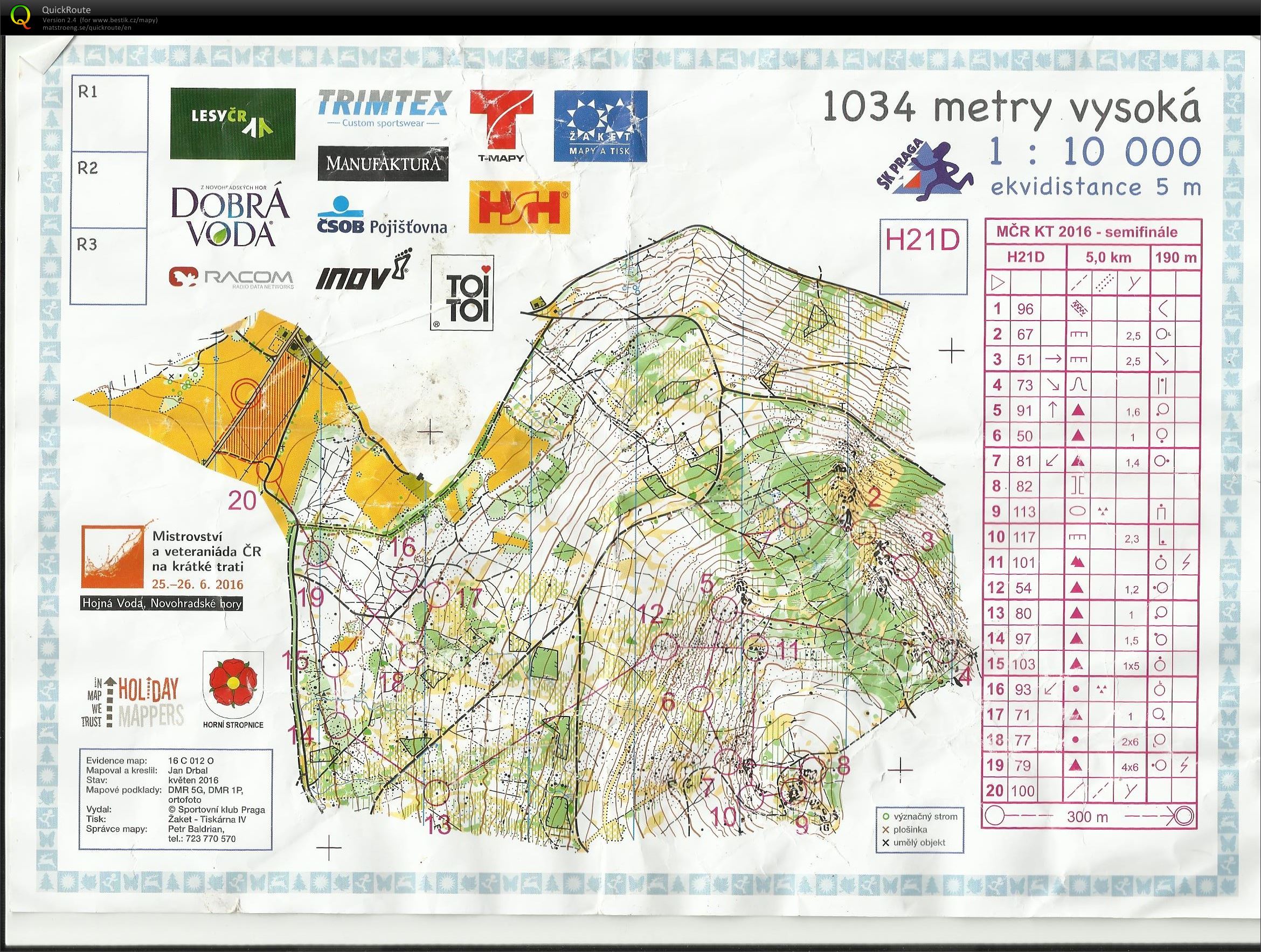 MČR middle kvalifikace (H21D) (25.06.2016)