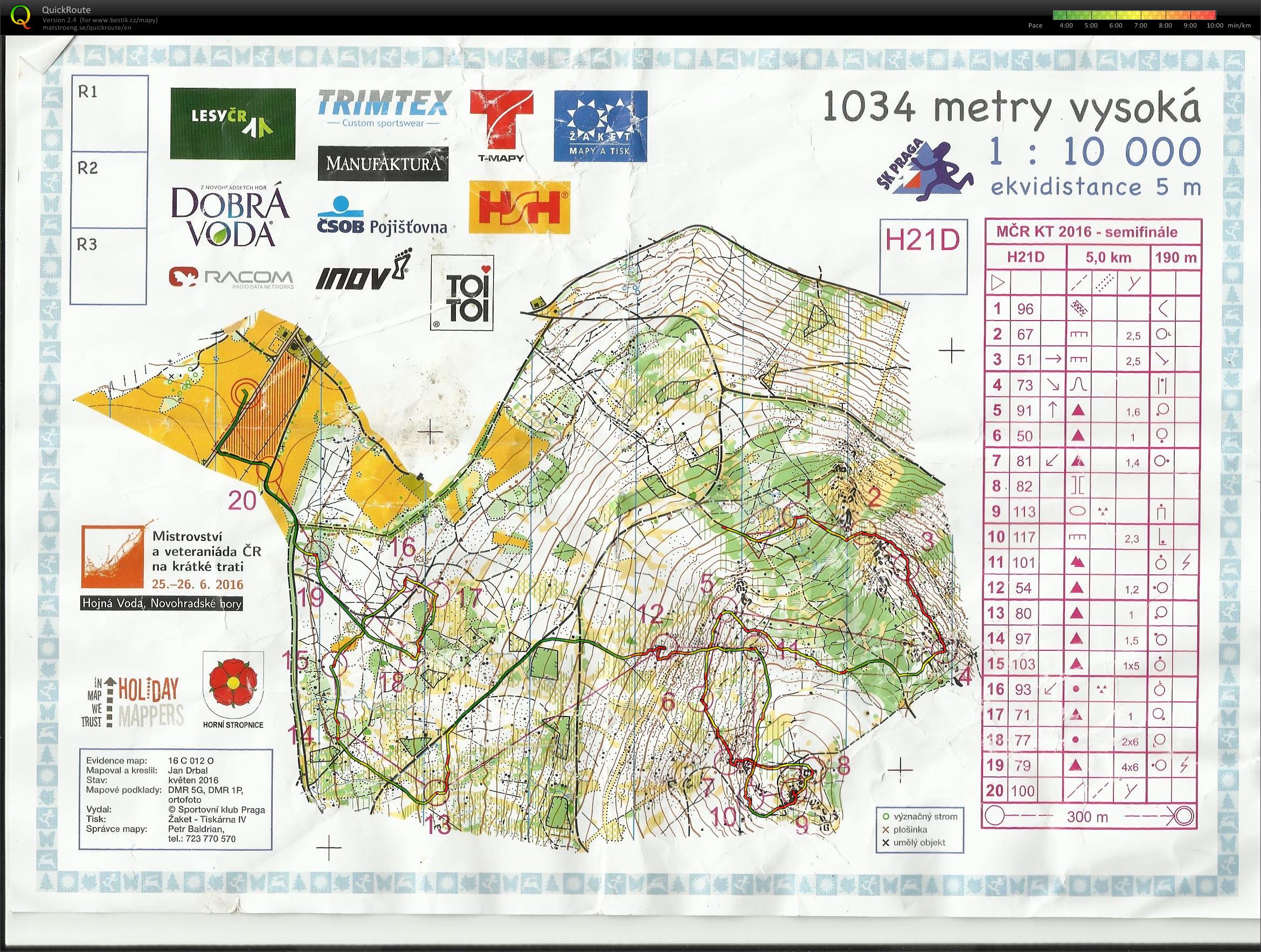 MČR middle kvalifikace (H21D) (25.06.2016)