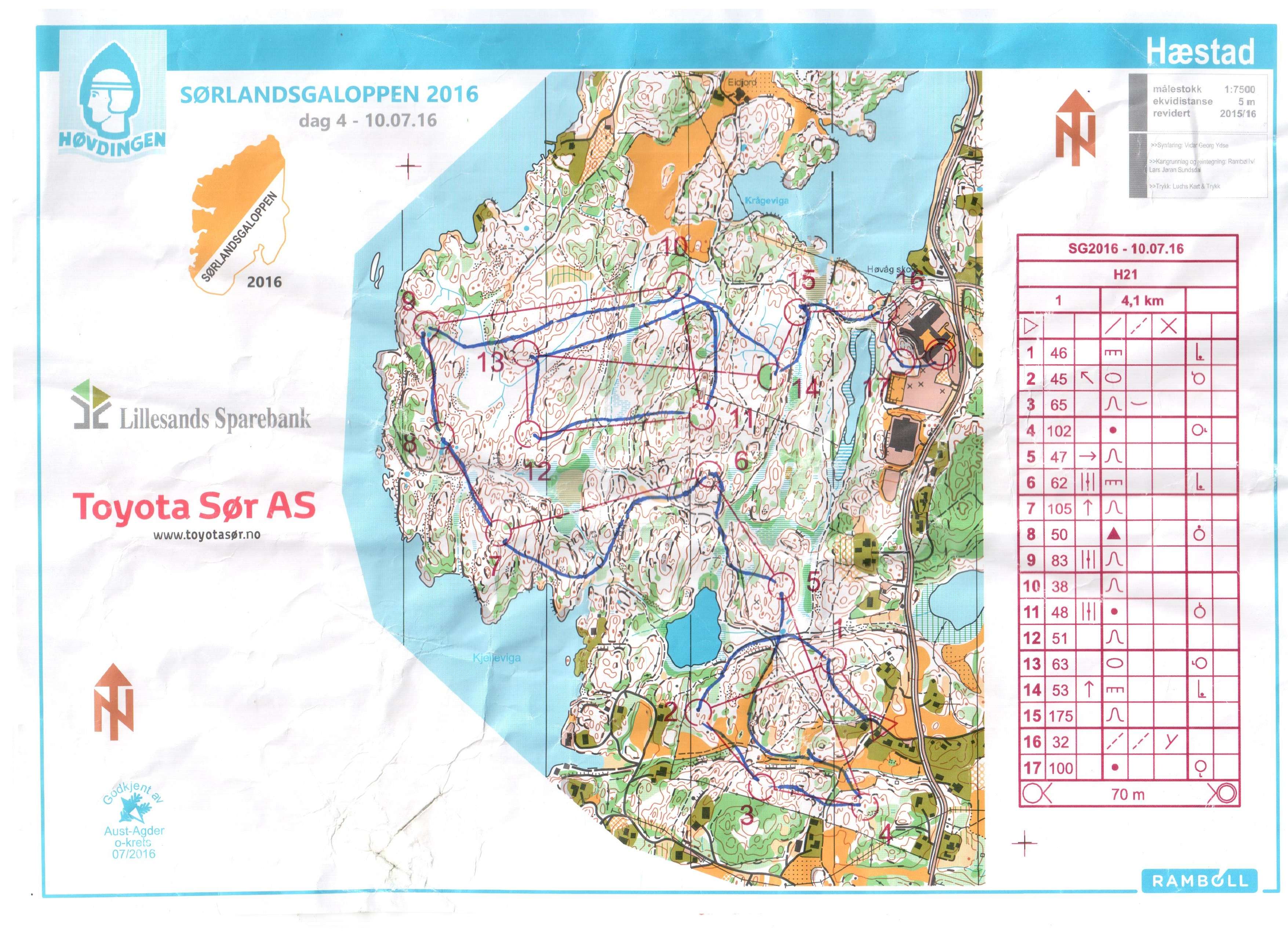 Sorlandsgaloppen E4 (14.07.2016)