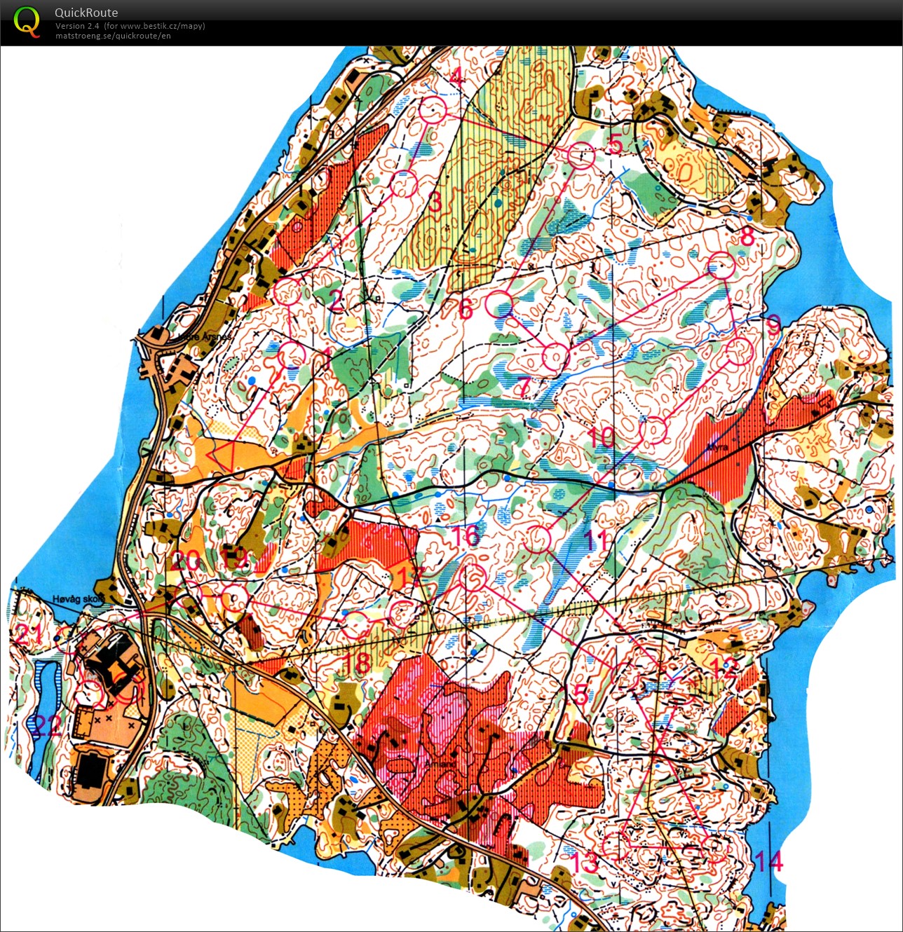 TC(WOC)-NOR - TR5. Sorlandsgaloppen E2 - easy (19.07.2016)