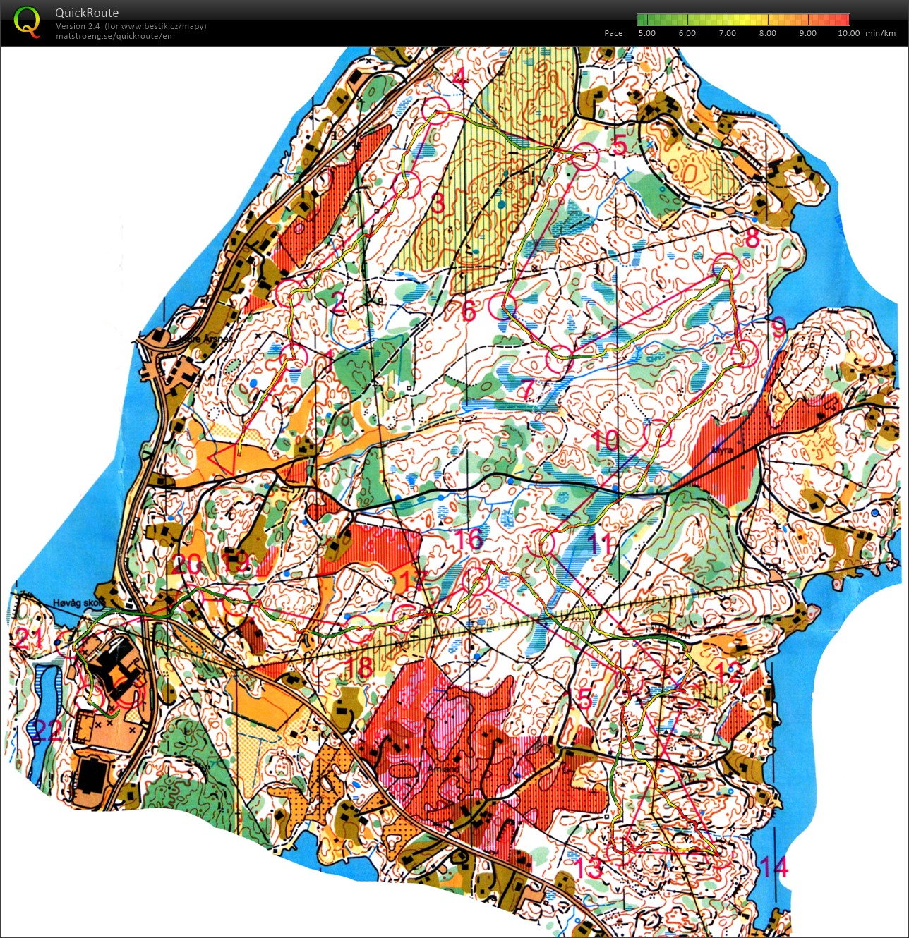 TC(WOC)-NOR - TR5. Sorlandsgaloppen E2 - easy (19.07.2016)