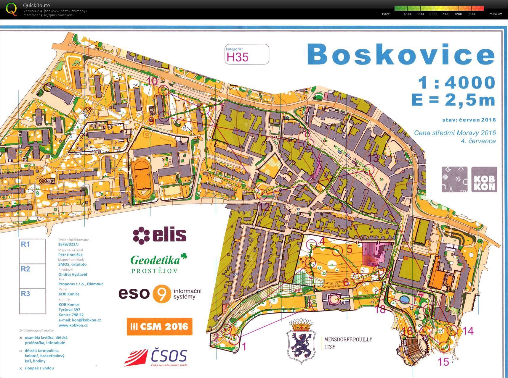 Boskovice sprint (04.07.2016)