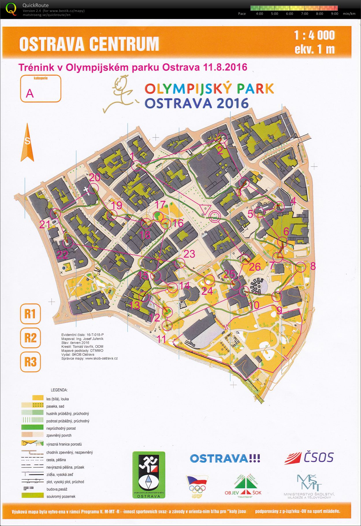Olympijský park Ostrava - měřený trénink (11.08.2016)