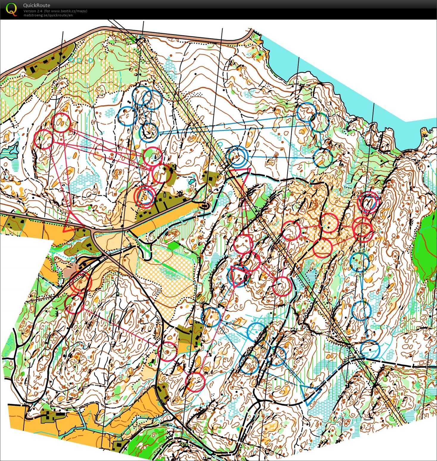 TC(WOC-2)-TR6. - relay intervals CZE+FRA+SWE - very fast (10.08.2016)