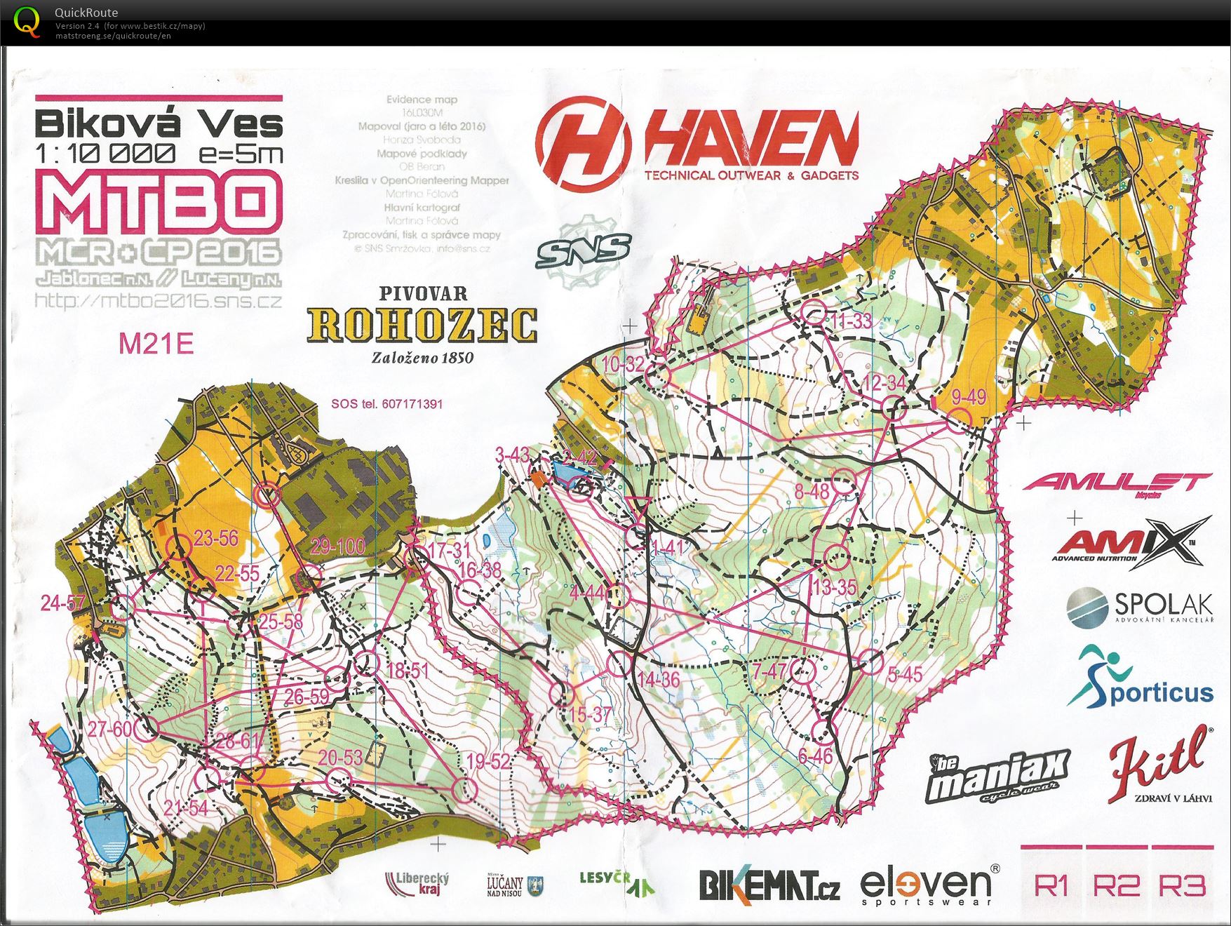 MČR middle MTBO (17.09.2016)