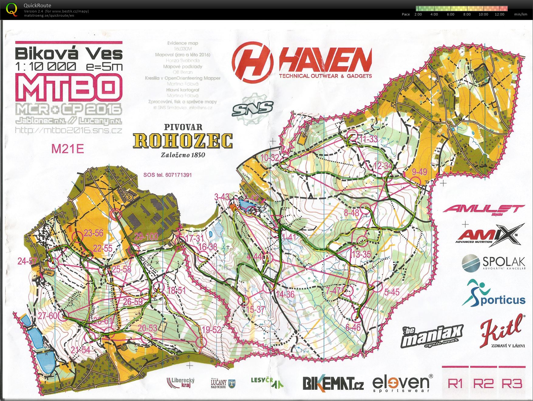 MČR middle MTBO (17.09.2016)
