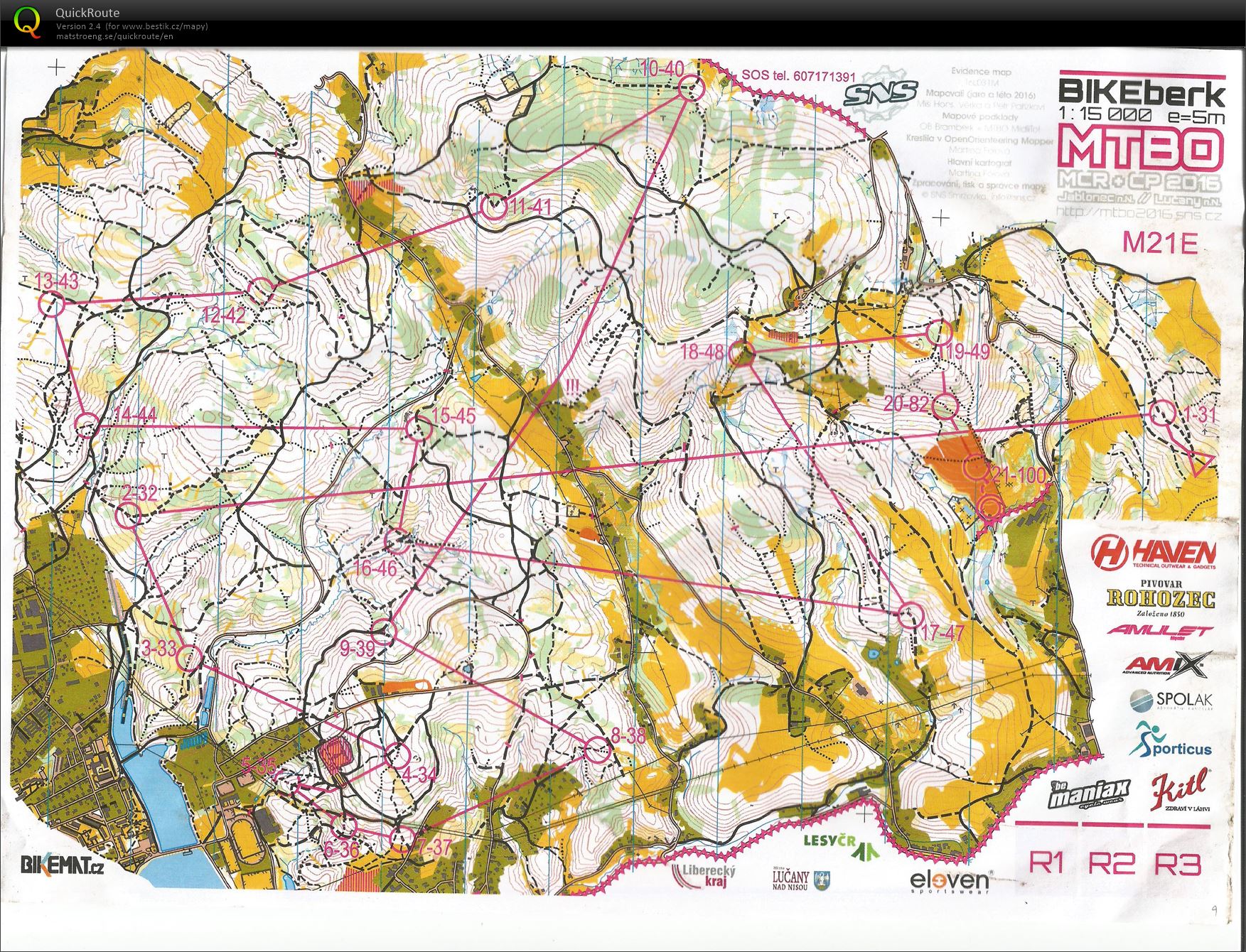 MČR MTBO long (18.09.2016)