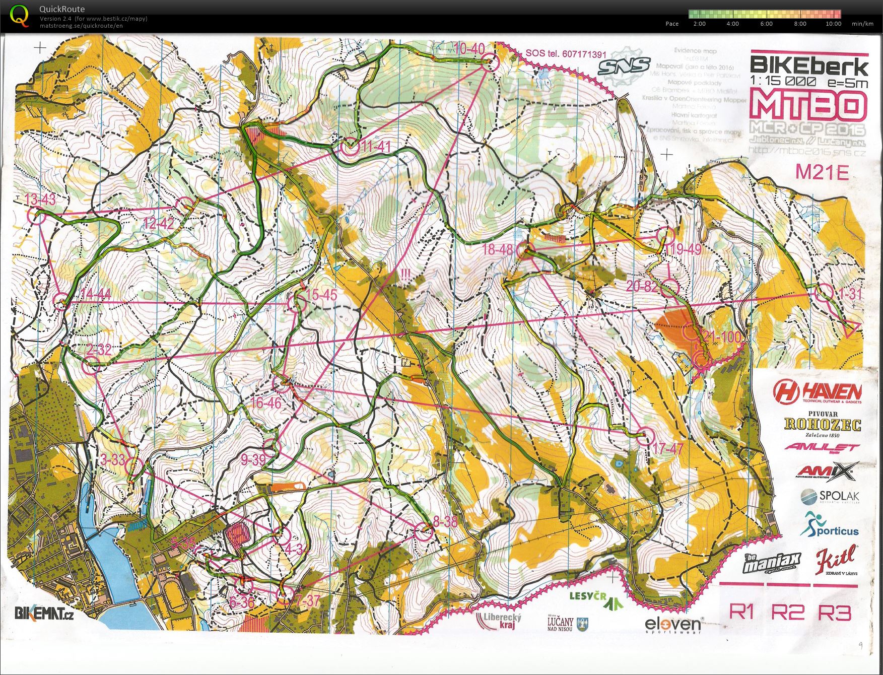 MČR MTBO long (18.09.2016)