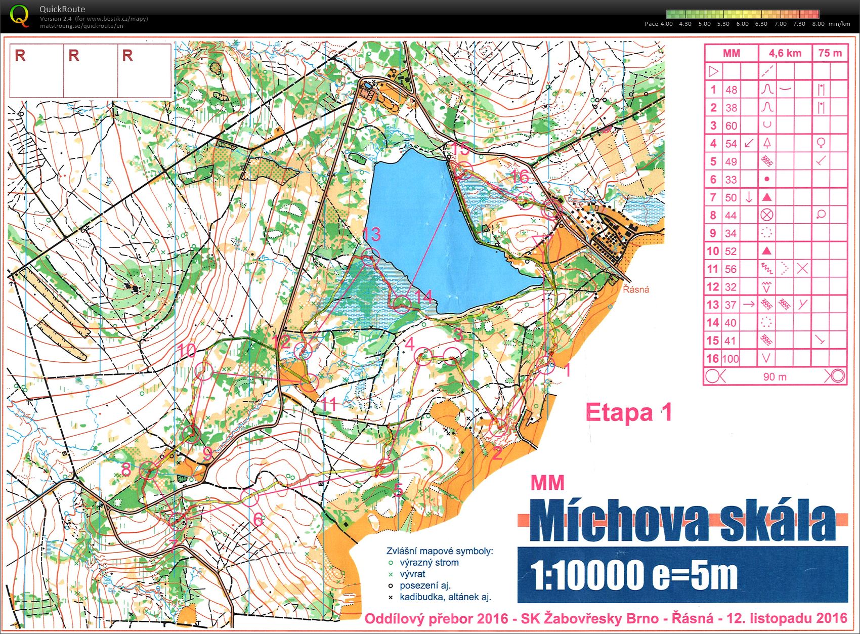 Oddílový přebor: E1 (12.11.2016)