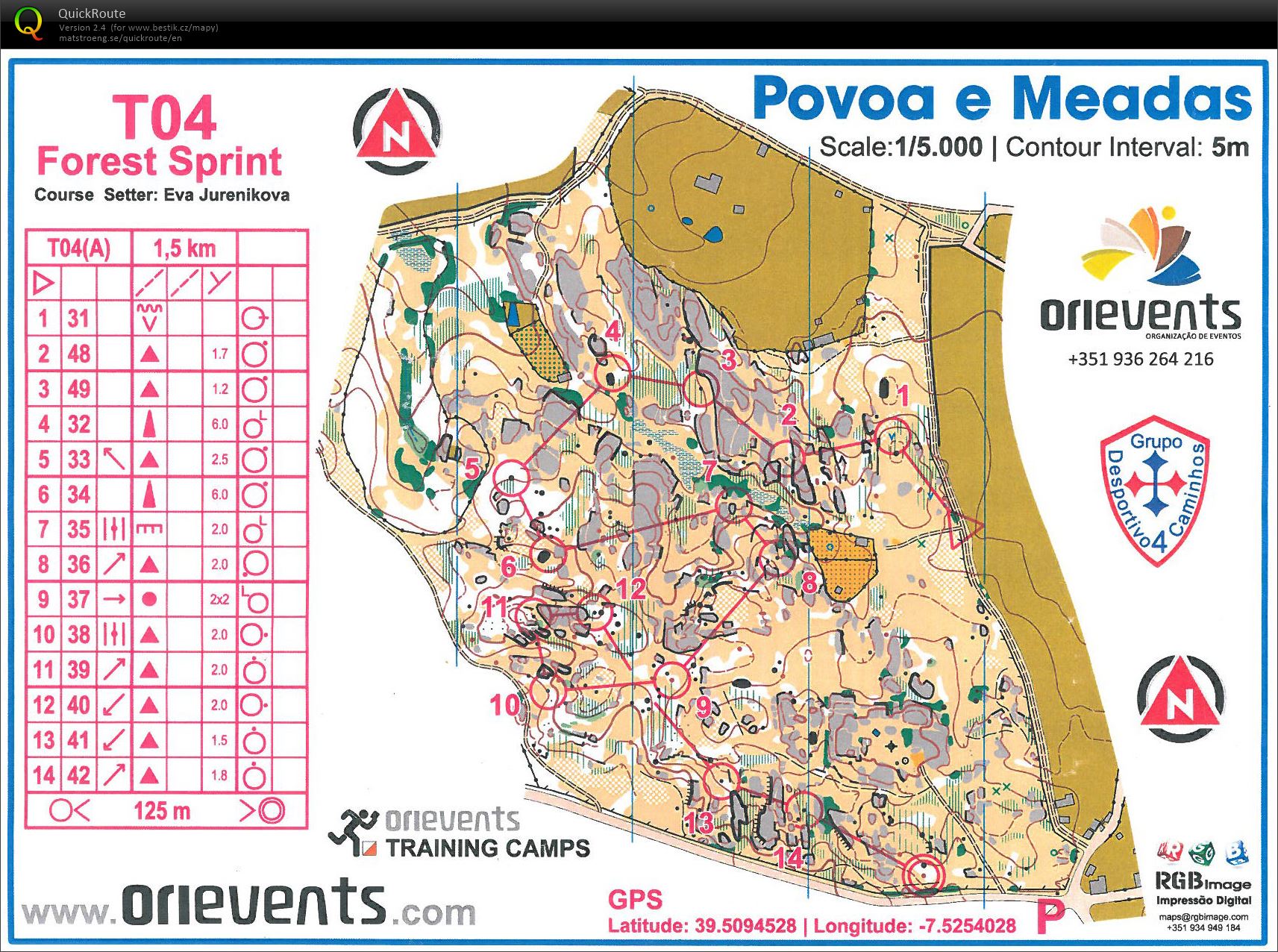 VT Portugalsko 14 - lesní sprint A (04.02.2017)