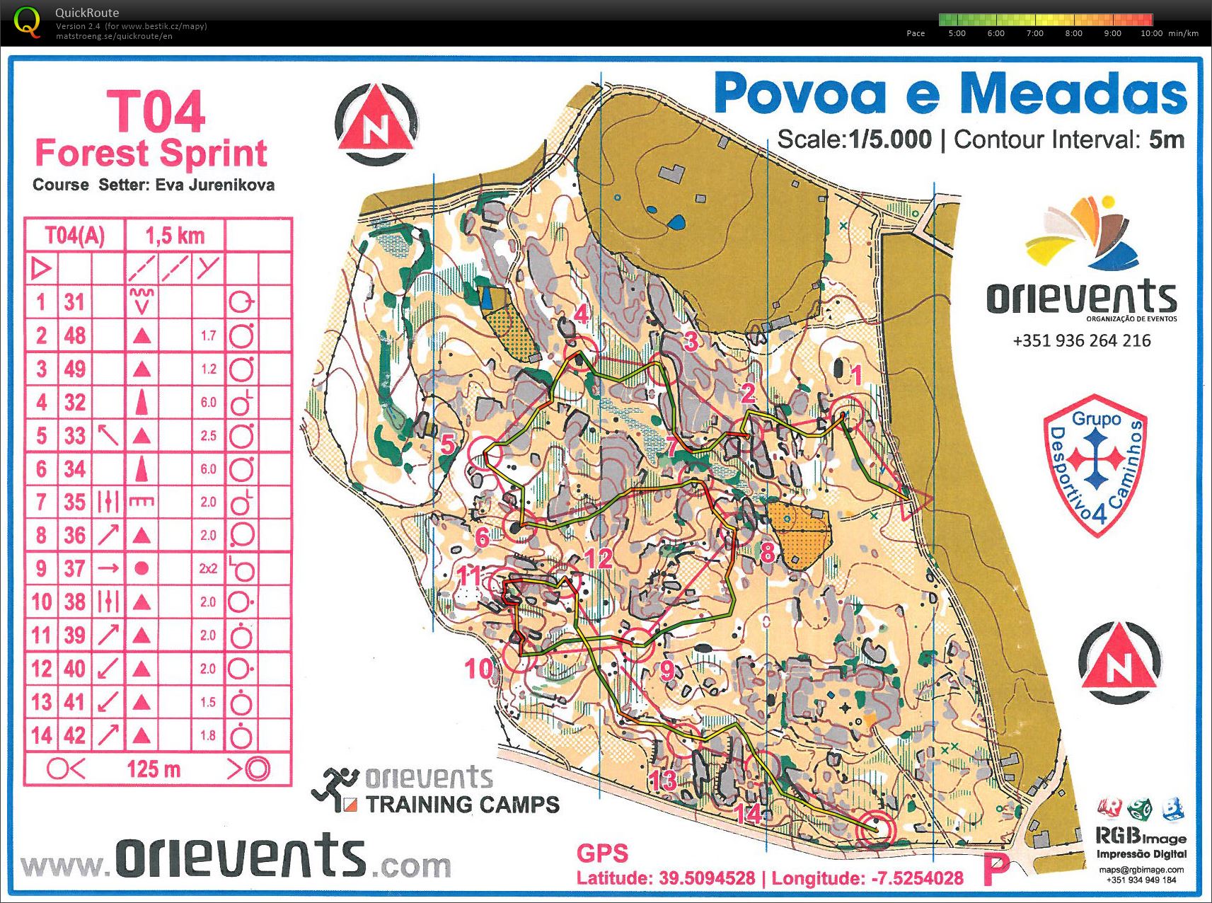 VT Portugalsko 14 - lesní sprint A (04.02.2017)