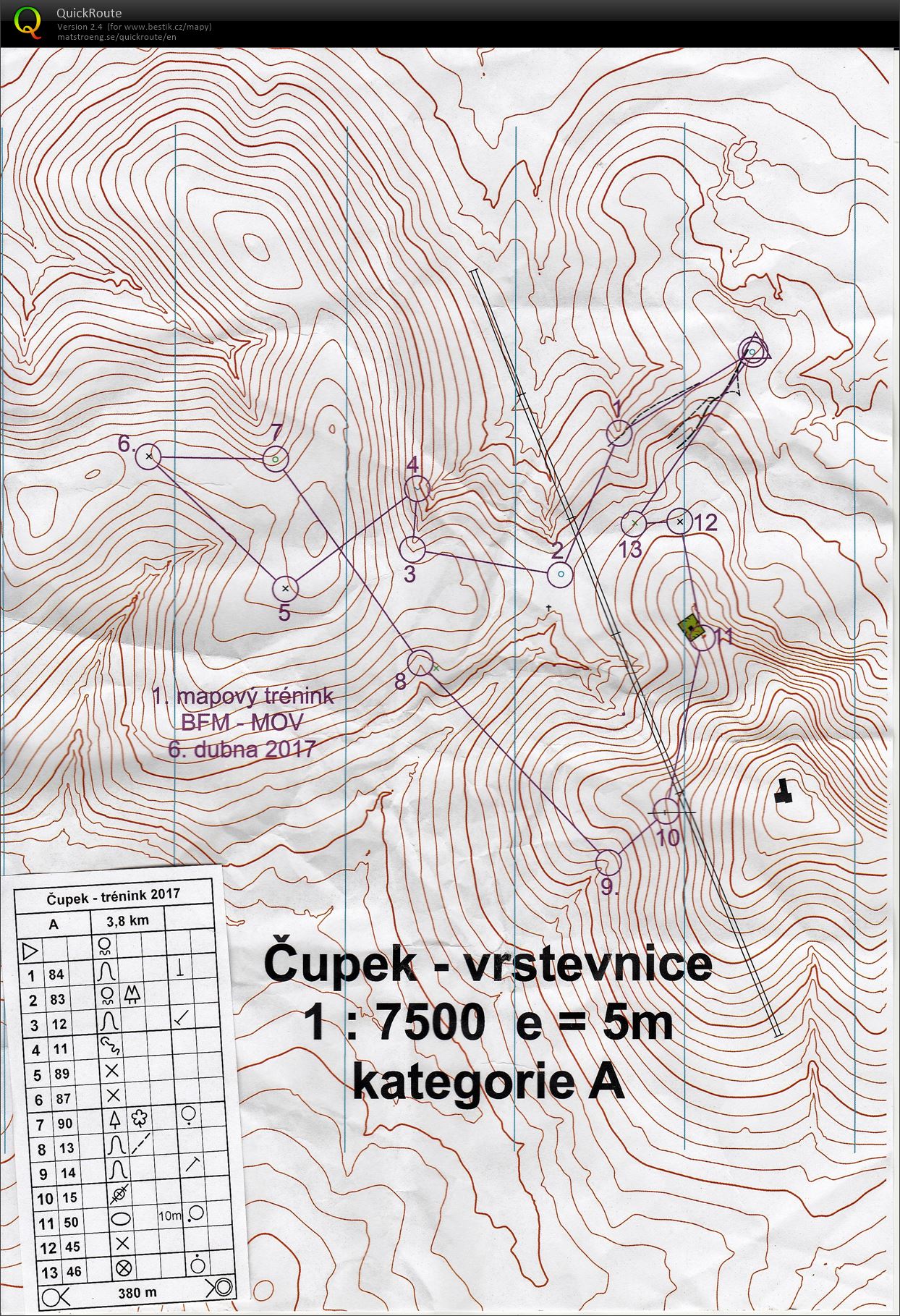 Map. tr. - vrstevnice (06.04.2017)