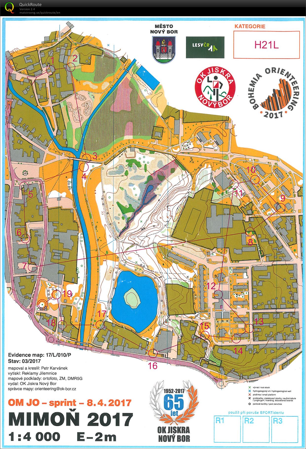 OM sprint Mimoň (08.04.2017)