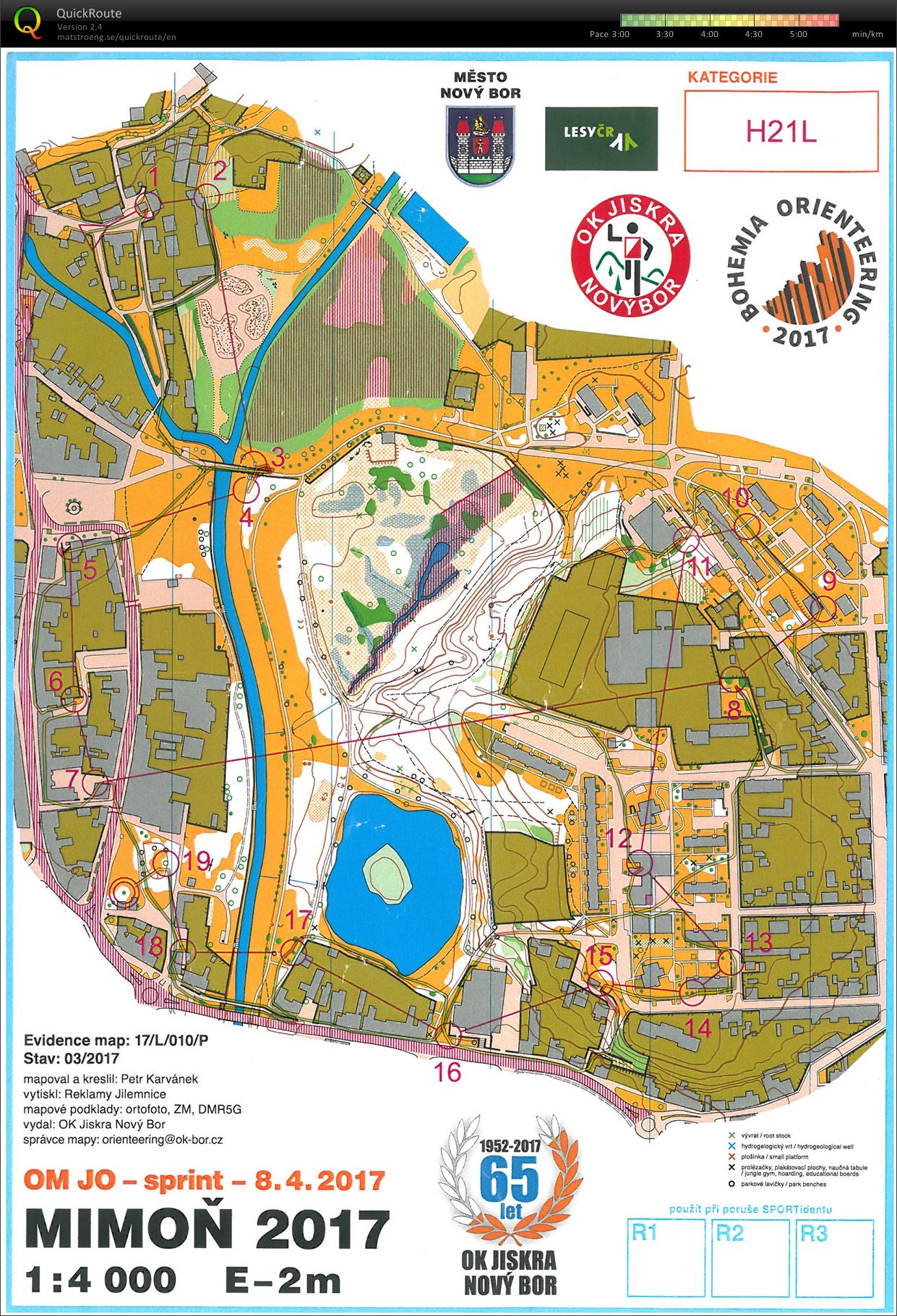 OM sprint Mimoň (08.04.2017)