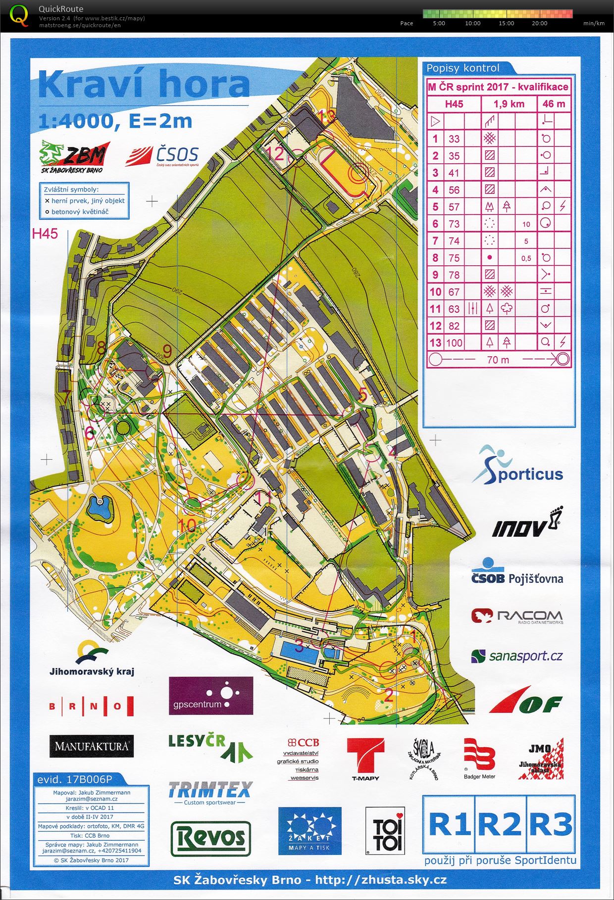 MČR sprint - Brno (07.05.2017)