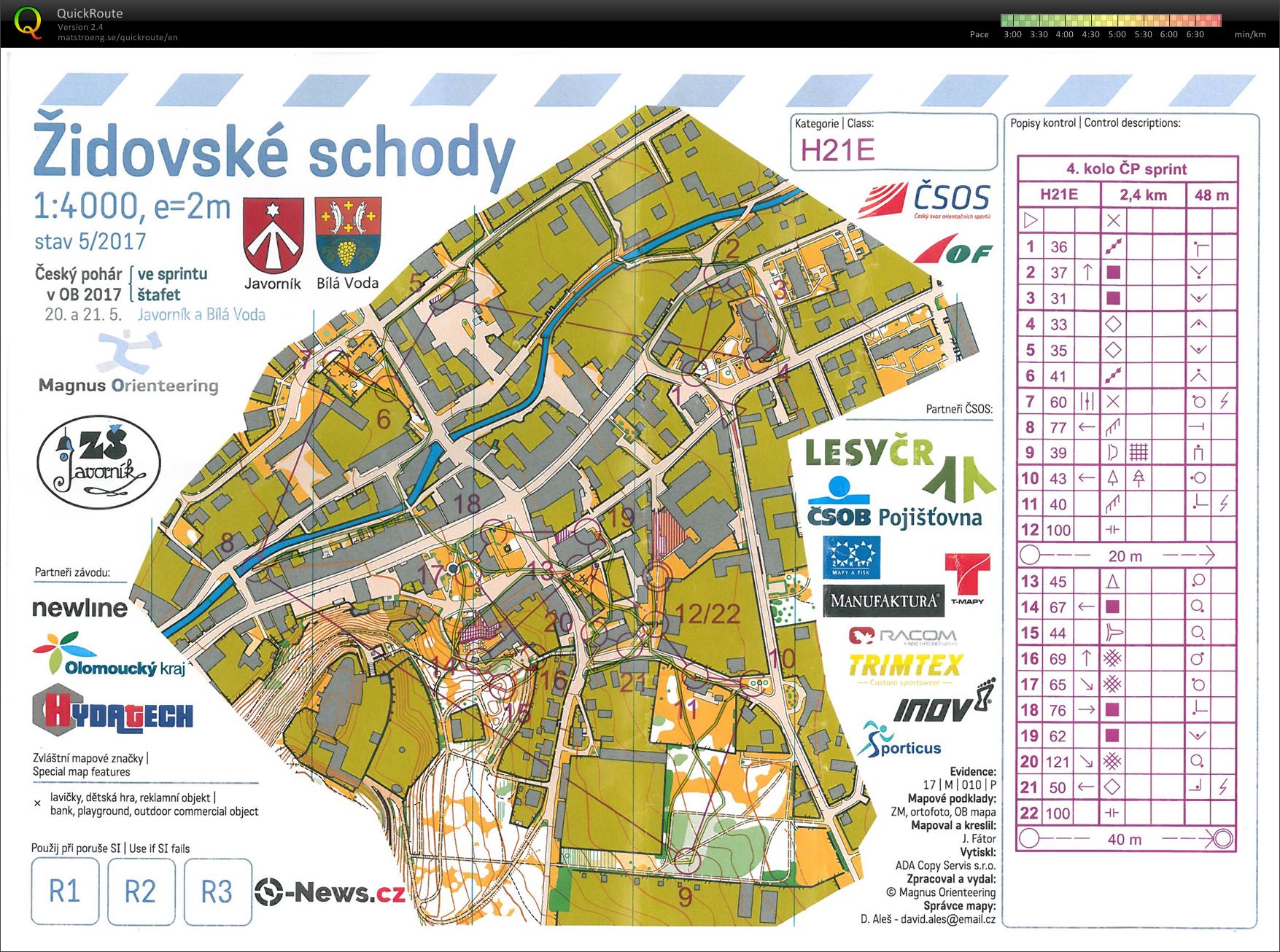 ČP sprint Javorník (20.05.2017)