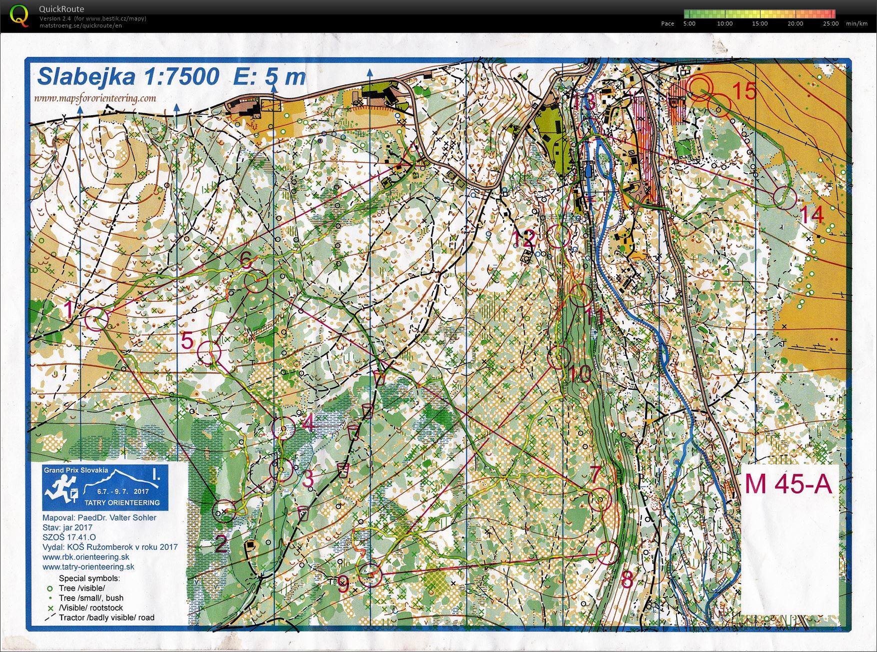 Tatry Orienteering 2017 - E 1 (06.07.2017)