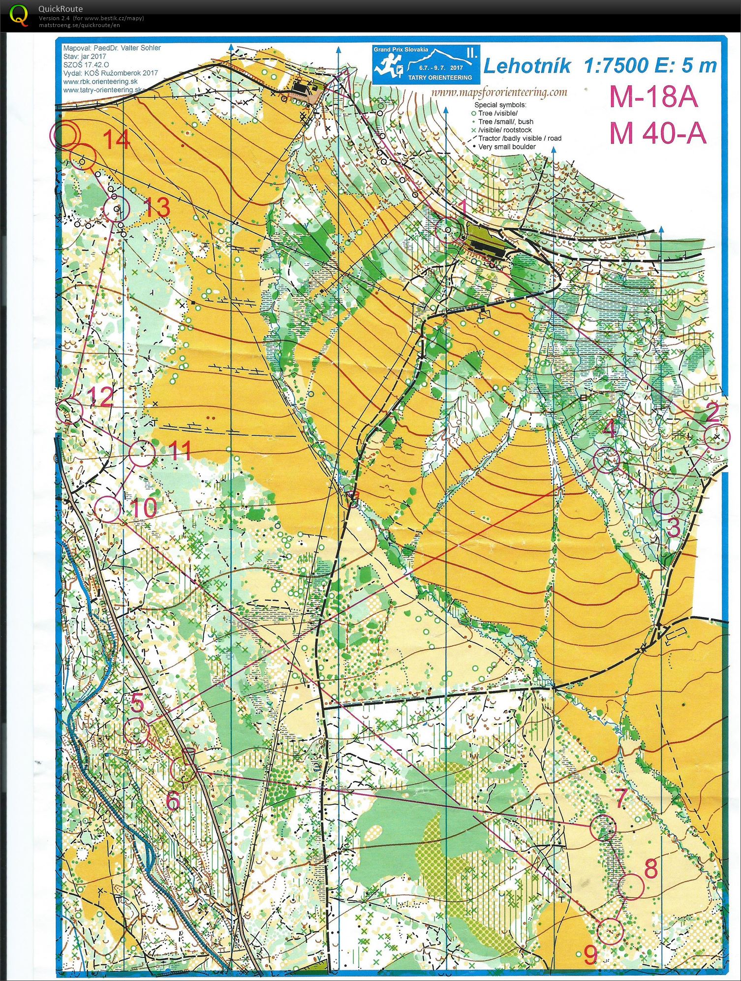 Tatry orienteering E2 (07.07.2017)