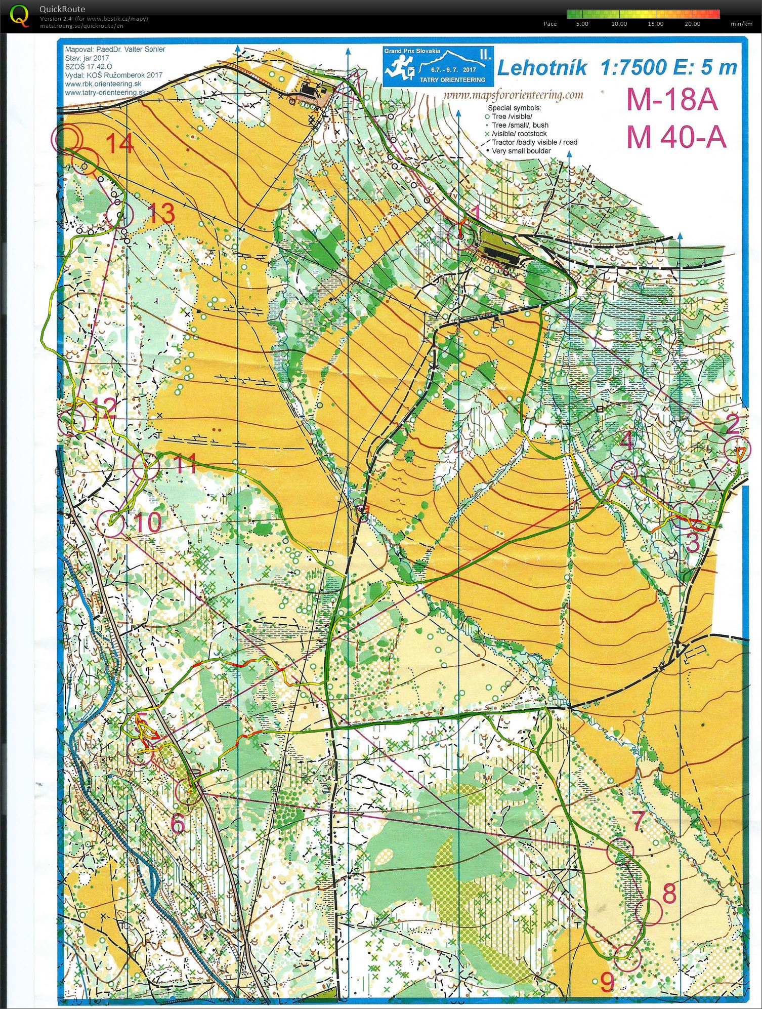 Tatry orienteering E2 (07.07.2017)