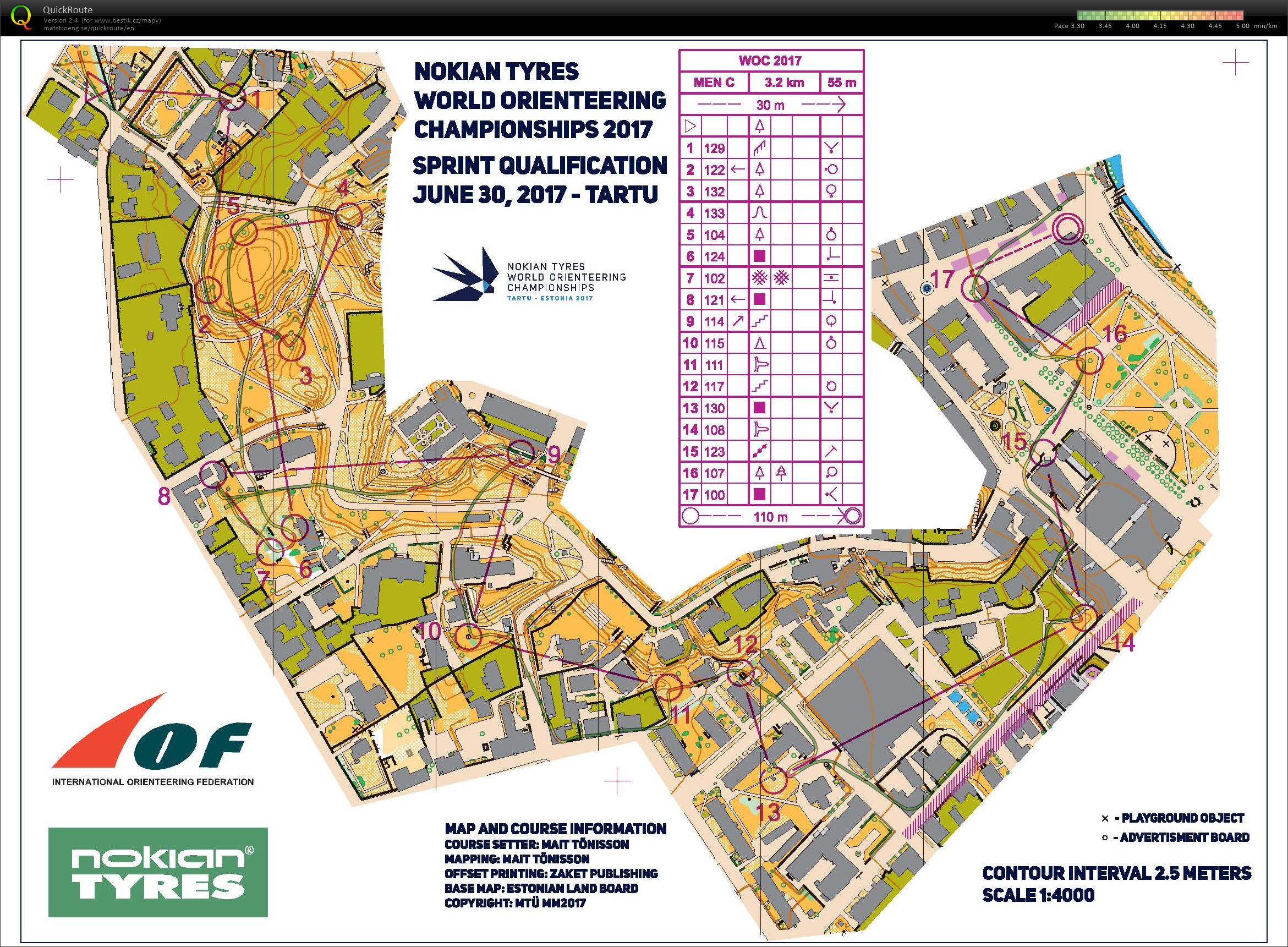 WOC 2017 Sprint Q (30.06.2017)