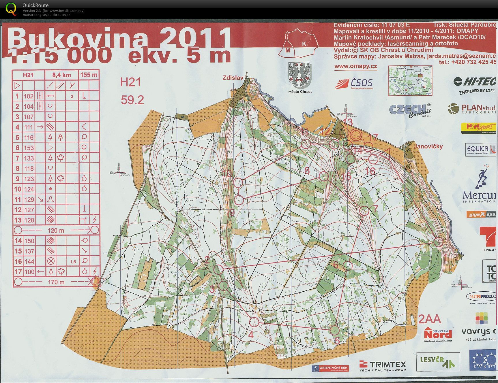 3. ČP štafety (21.05.2011)