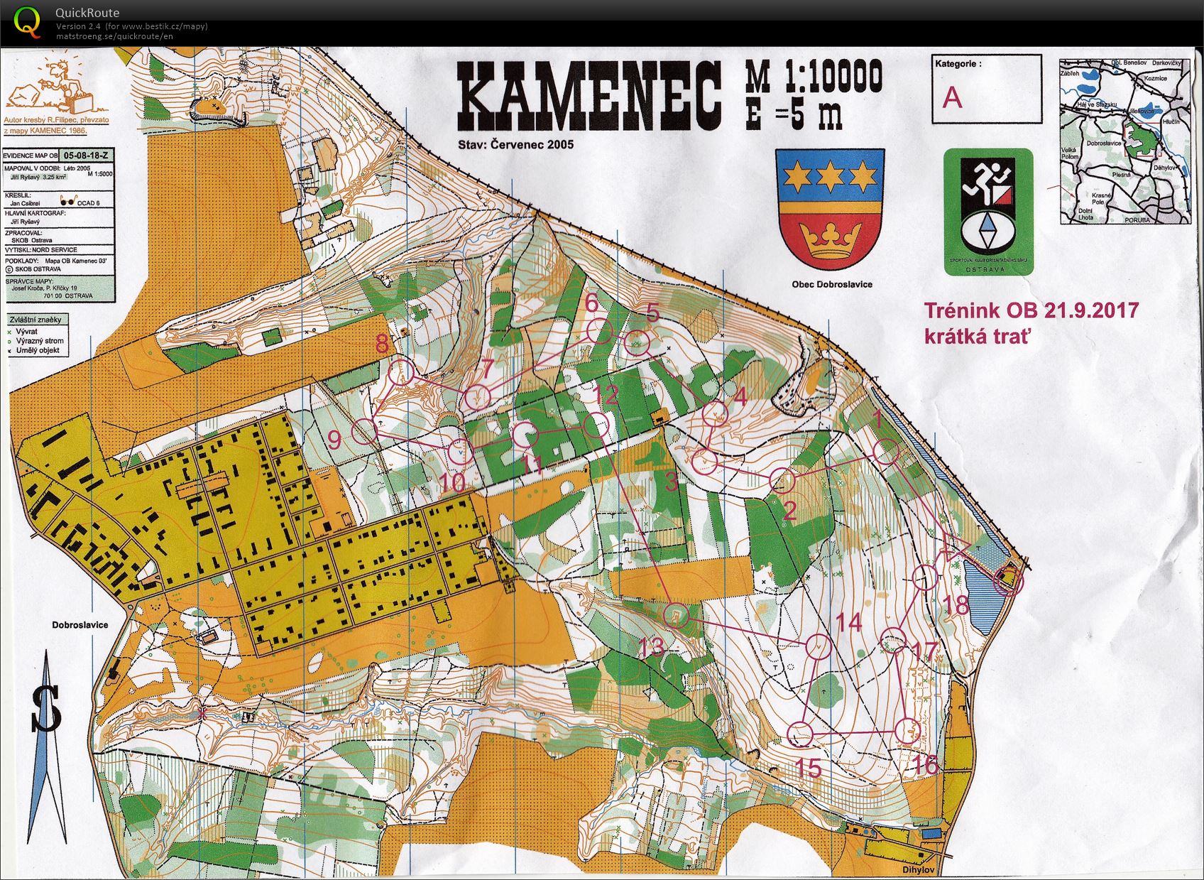 Mapový trénink (21.09.2017)