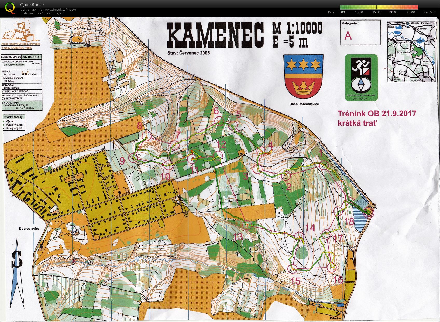 Mapový trénink (21.09.2017)