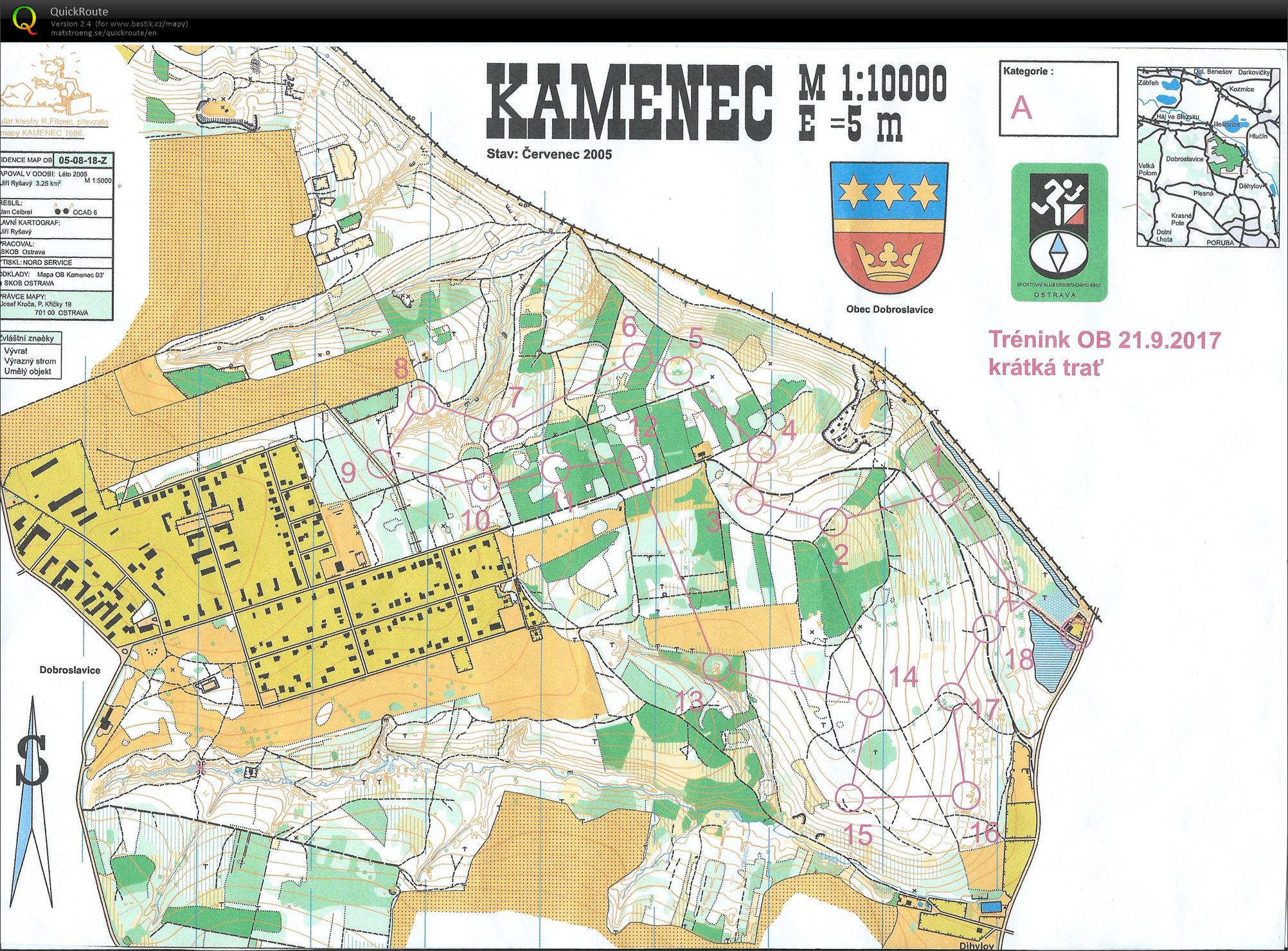 Mapový trénink (21.09.2017)