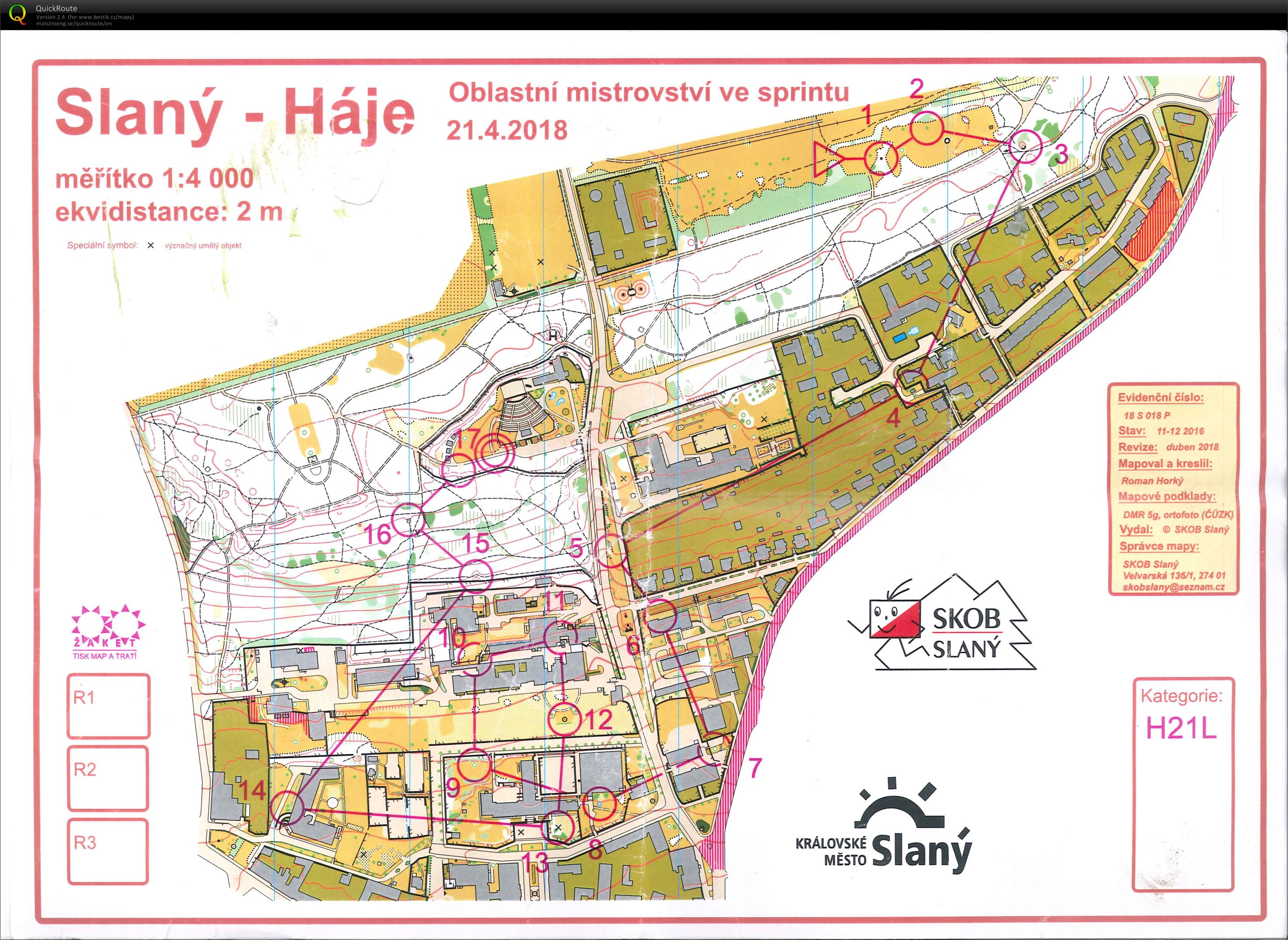 Přebor Prahy sprint (21.04.2018)