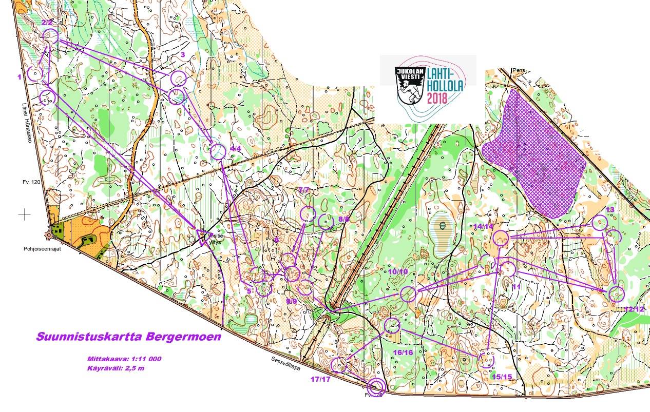 Jukola mass start Bergermoen (10.06.2018)