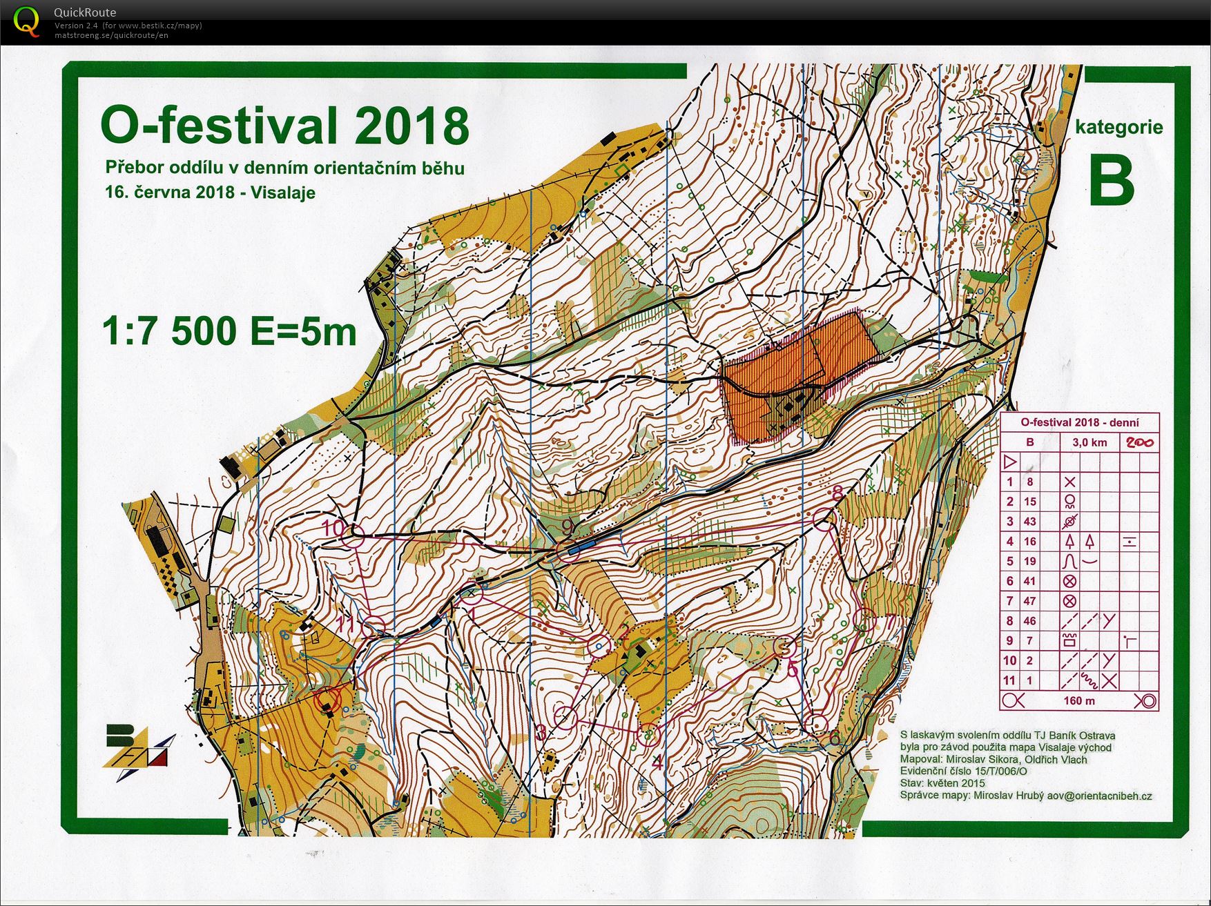 O-Festival 2018, přebor oddílu BFM - denní závod (16.06.2018)