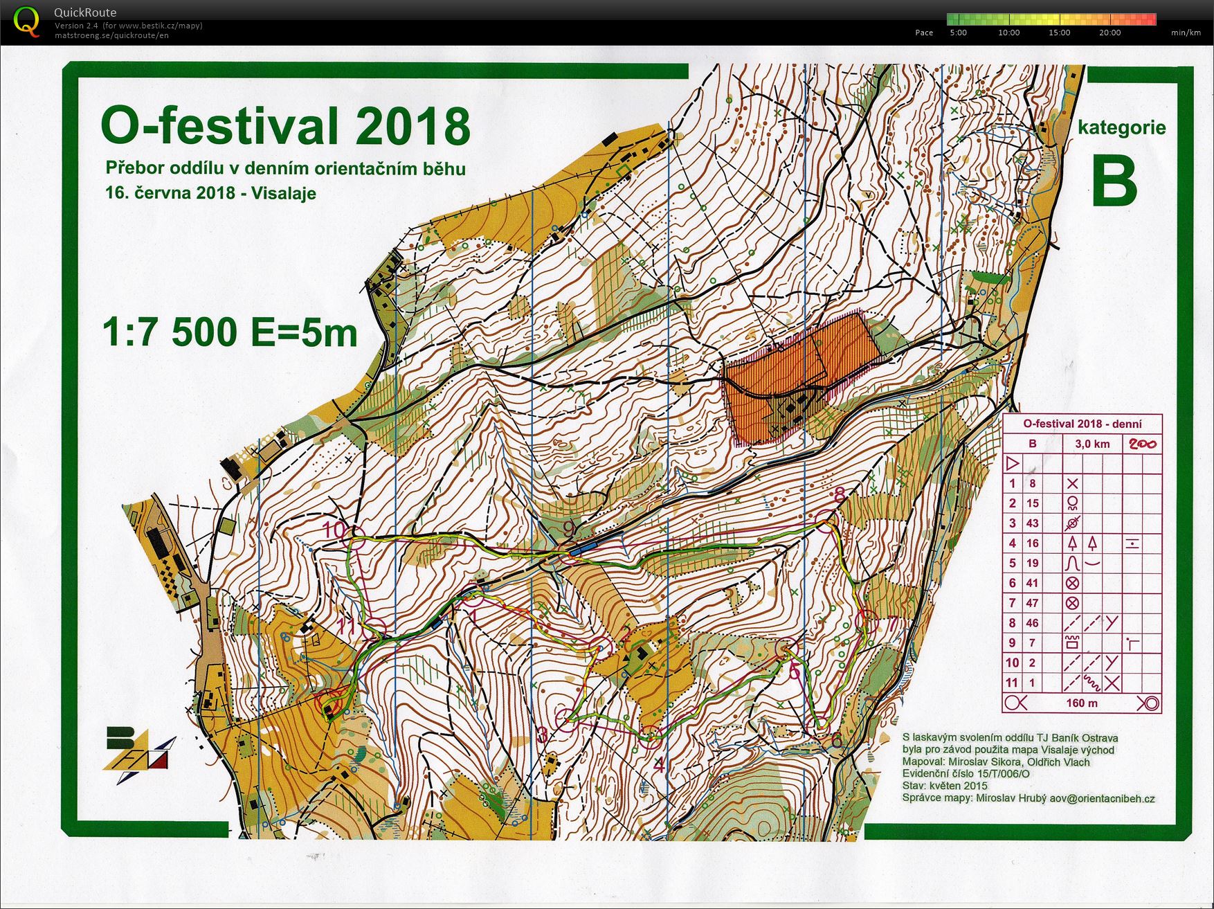 O-Festival 2018, přebor oddílu BFM - denní závod (16.06.2018)