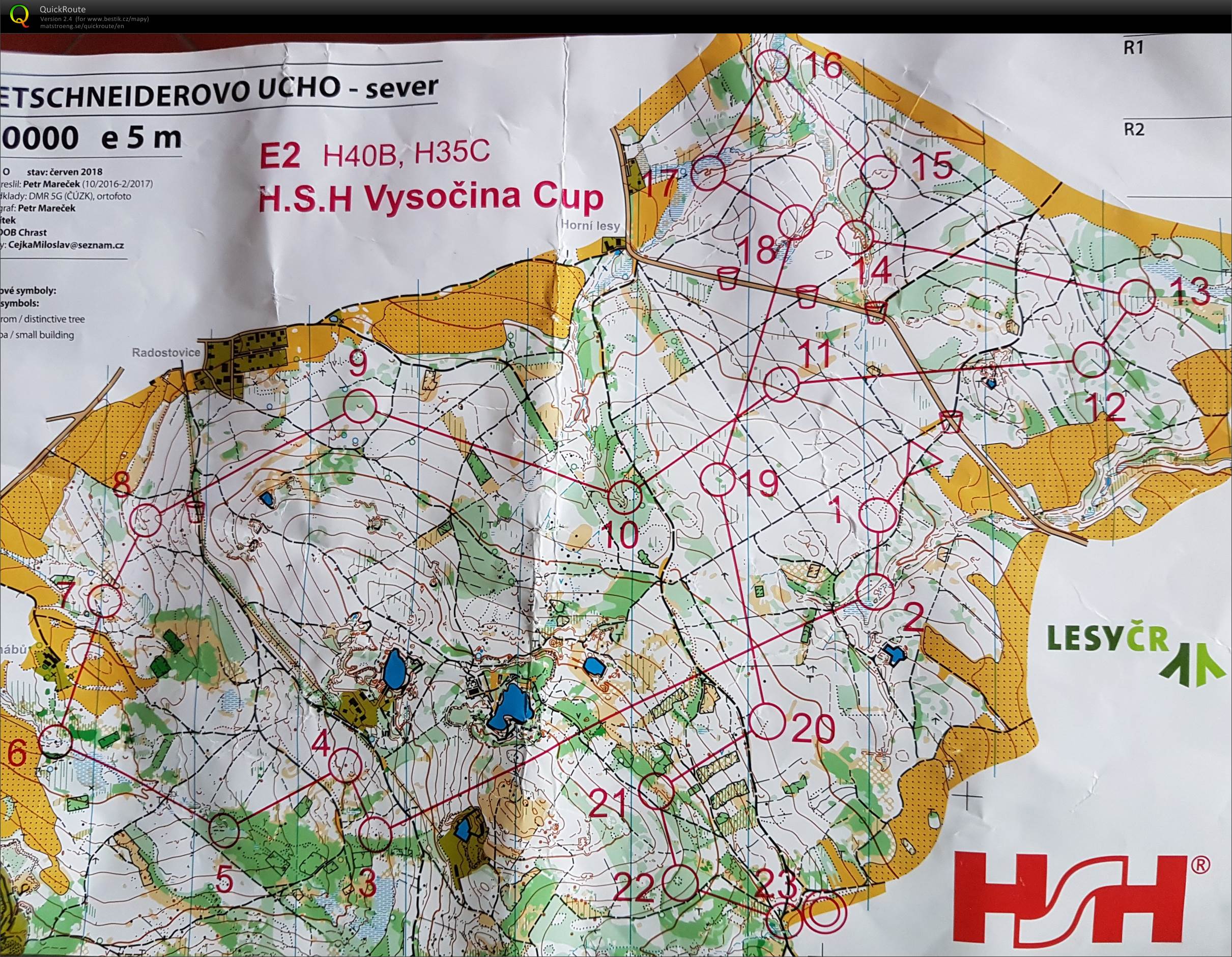 HSH Vysočina cup - E2 - H40B - long (14.07.2018)