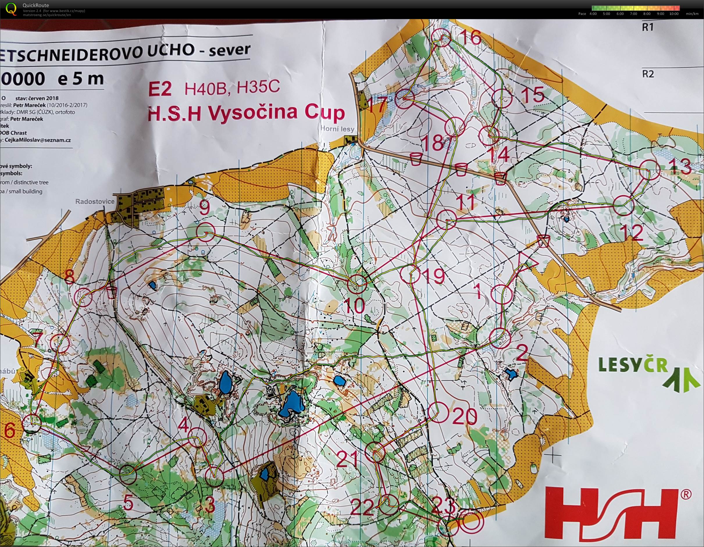 HSH Vysočina cup - E2 - H40B - long (14.07.2018)