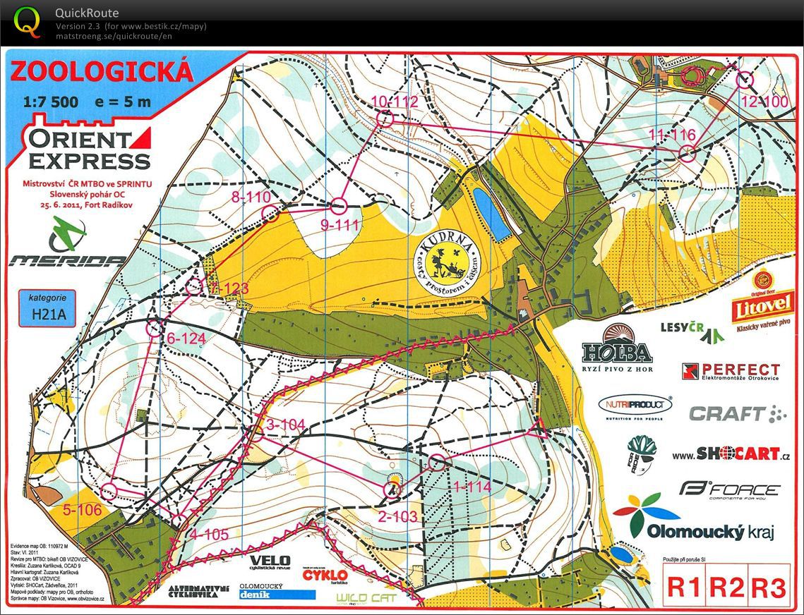 MČR MTBO sprint (25.06.2011)
