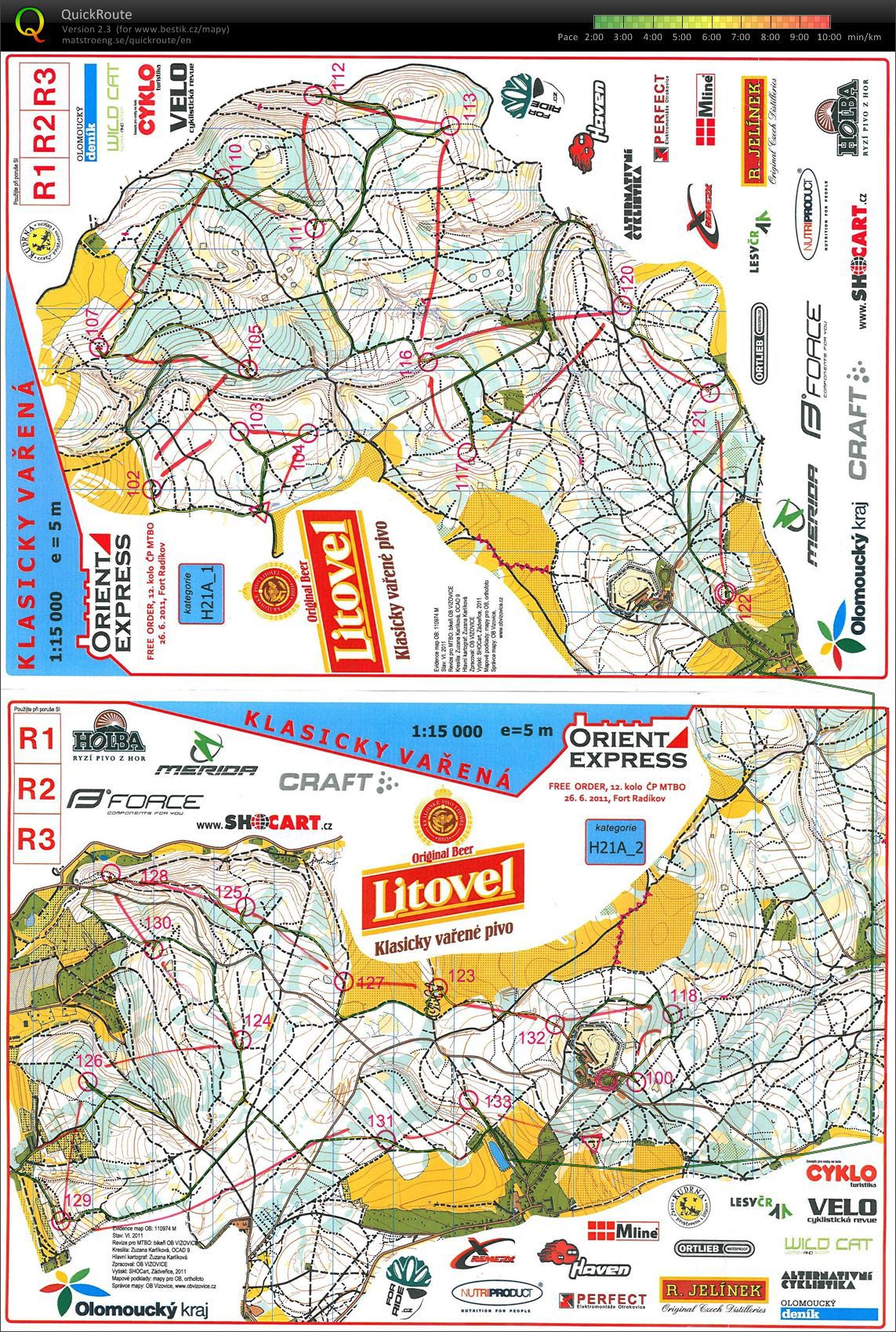MTBO 12. kolo ČP - Czech Cup (26.06.2011)